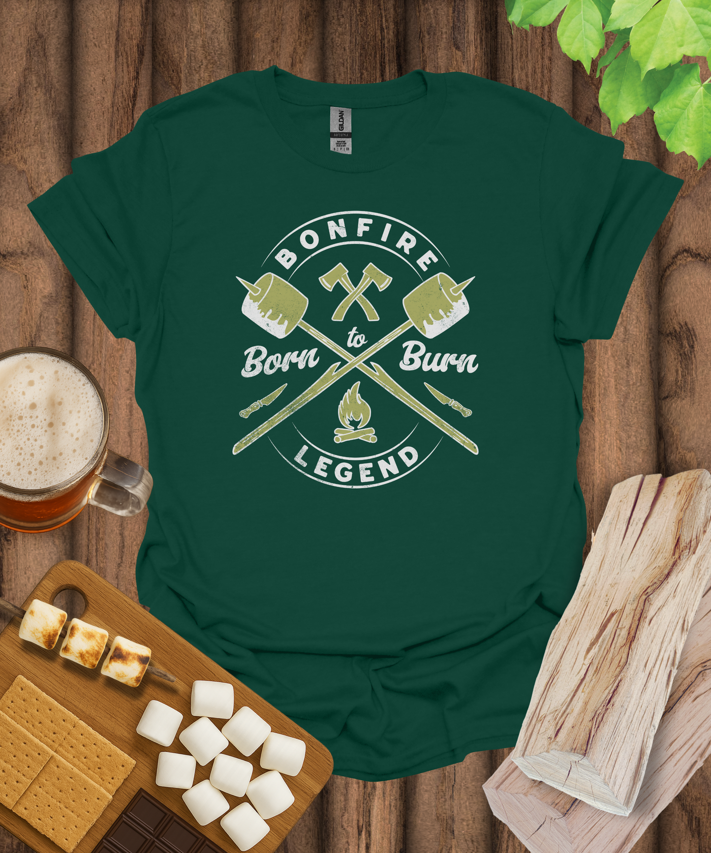 Bonfire Legend Born to Burn T-Shirt