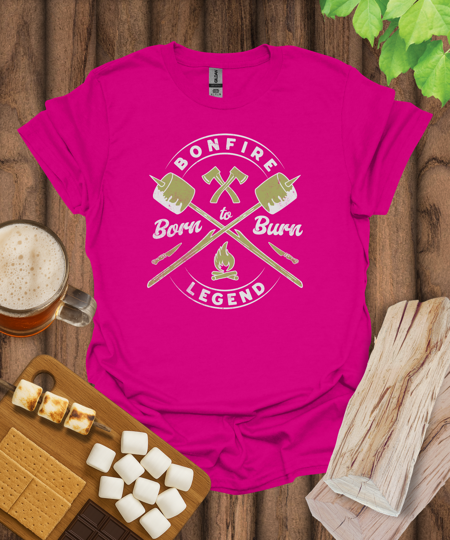 Bonfire Legend Born to Burn T-Shirt