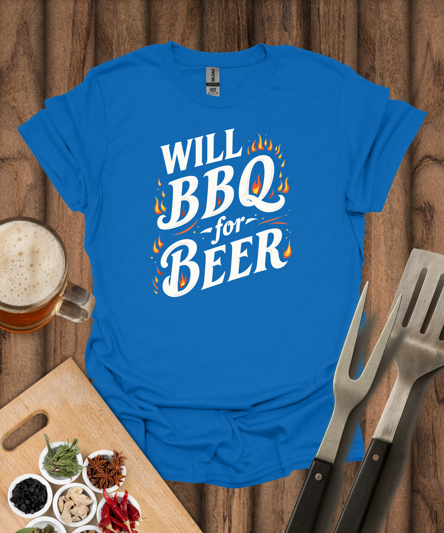 Will BBQ for Beer T-Shirt