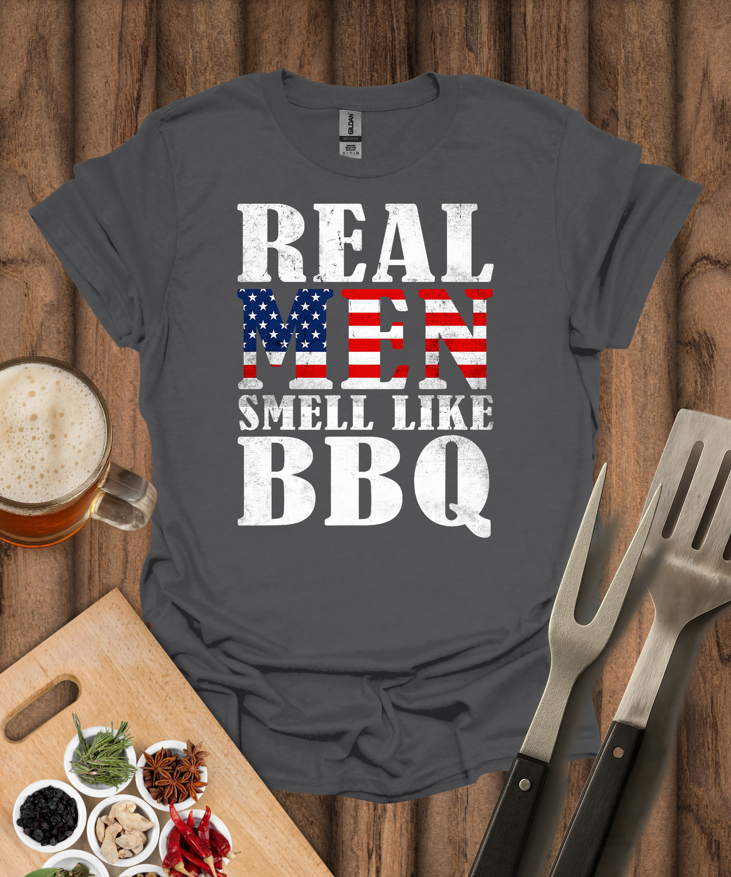 Real Men Smell Like BBQ T-Shirt