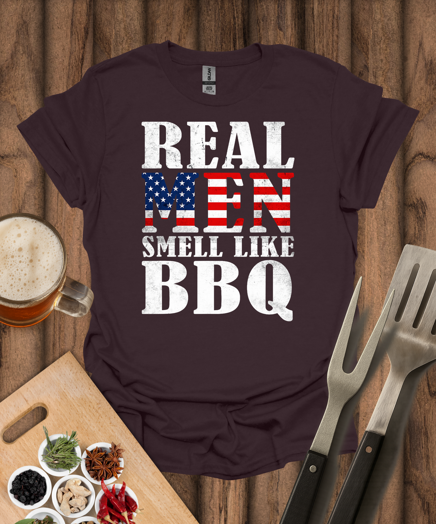 Real Men Smell Like BBQ T-Shirt
