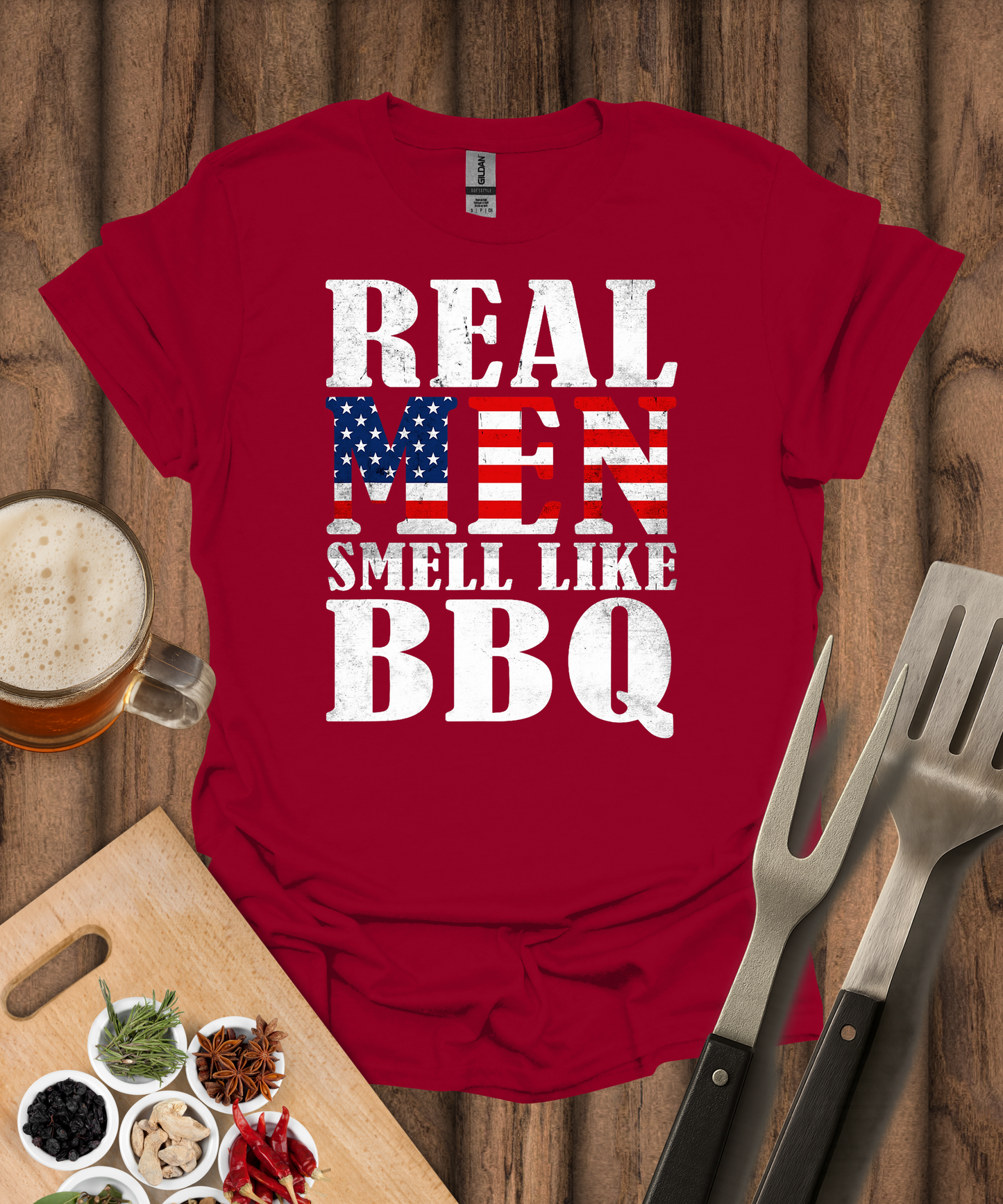 Real Men Smell Like BBQ T-Shirt