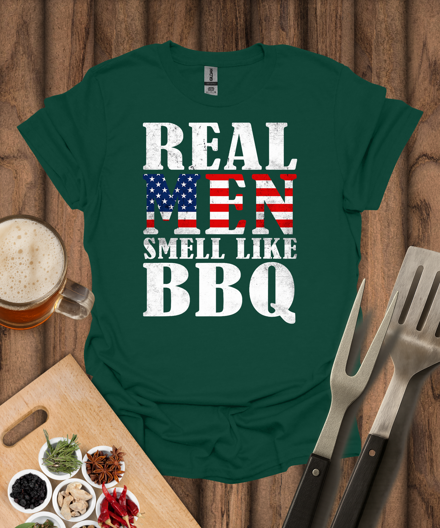 Real Men Smell Like BBQ T-Shirt
