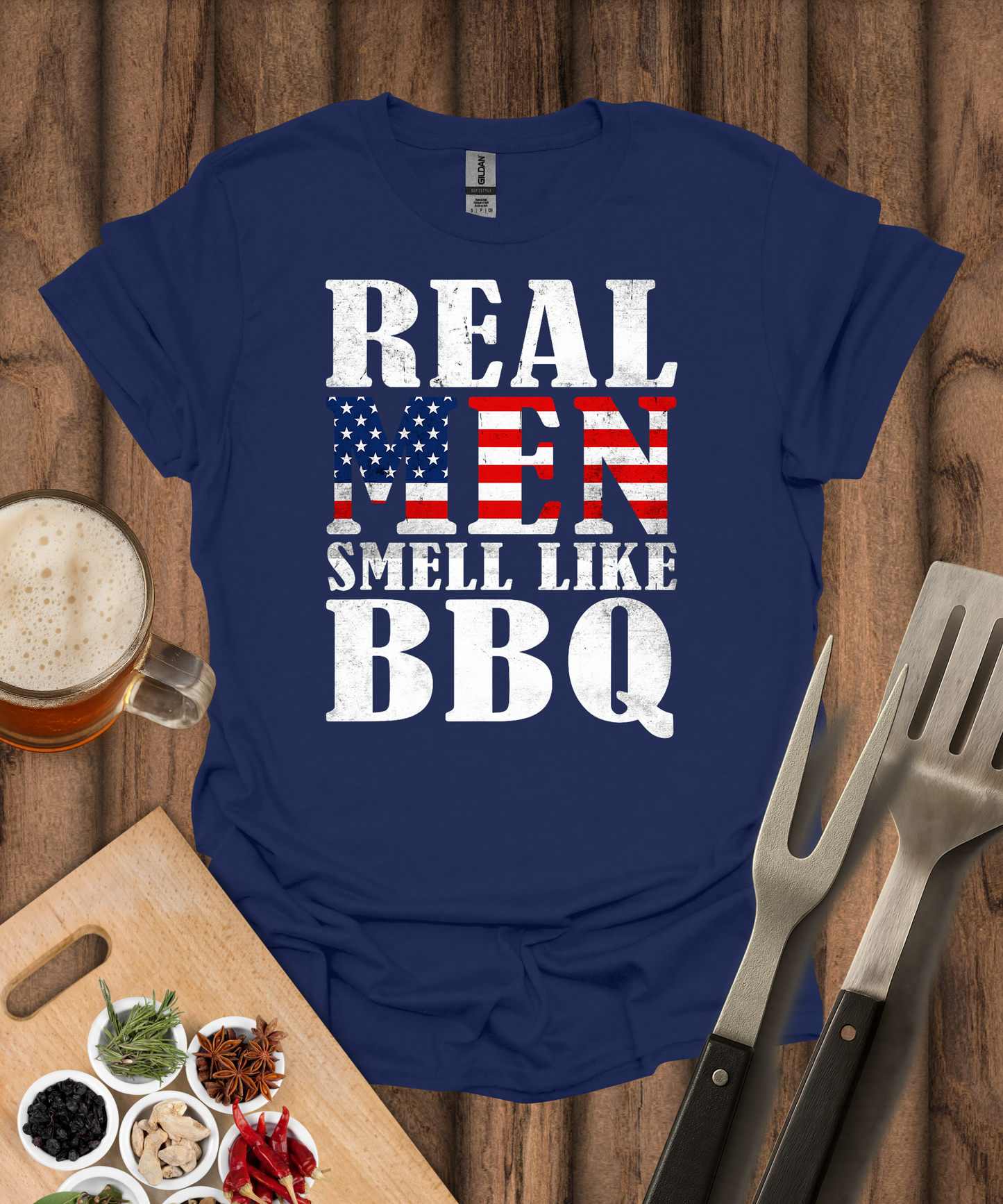 Real Men Smell Like BBQ T-Shirt