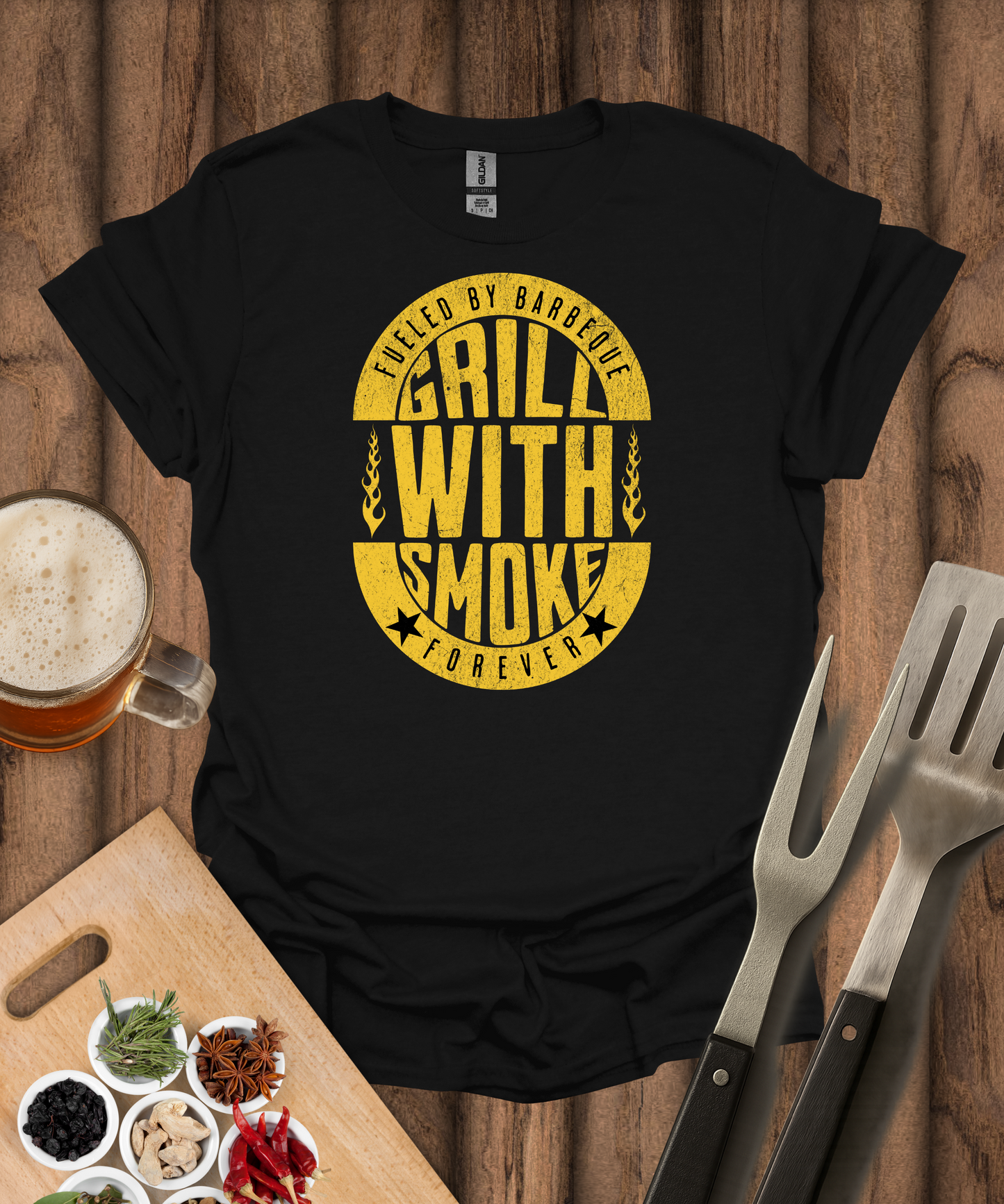 Grill With Smoke Forever T-Shirt