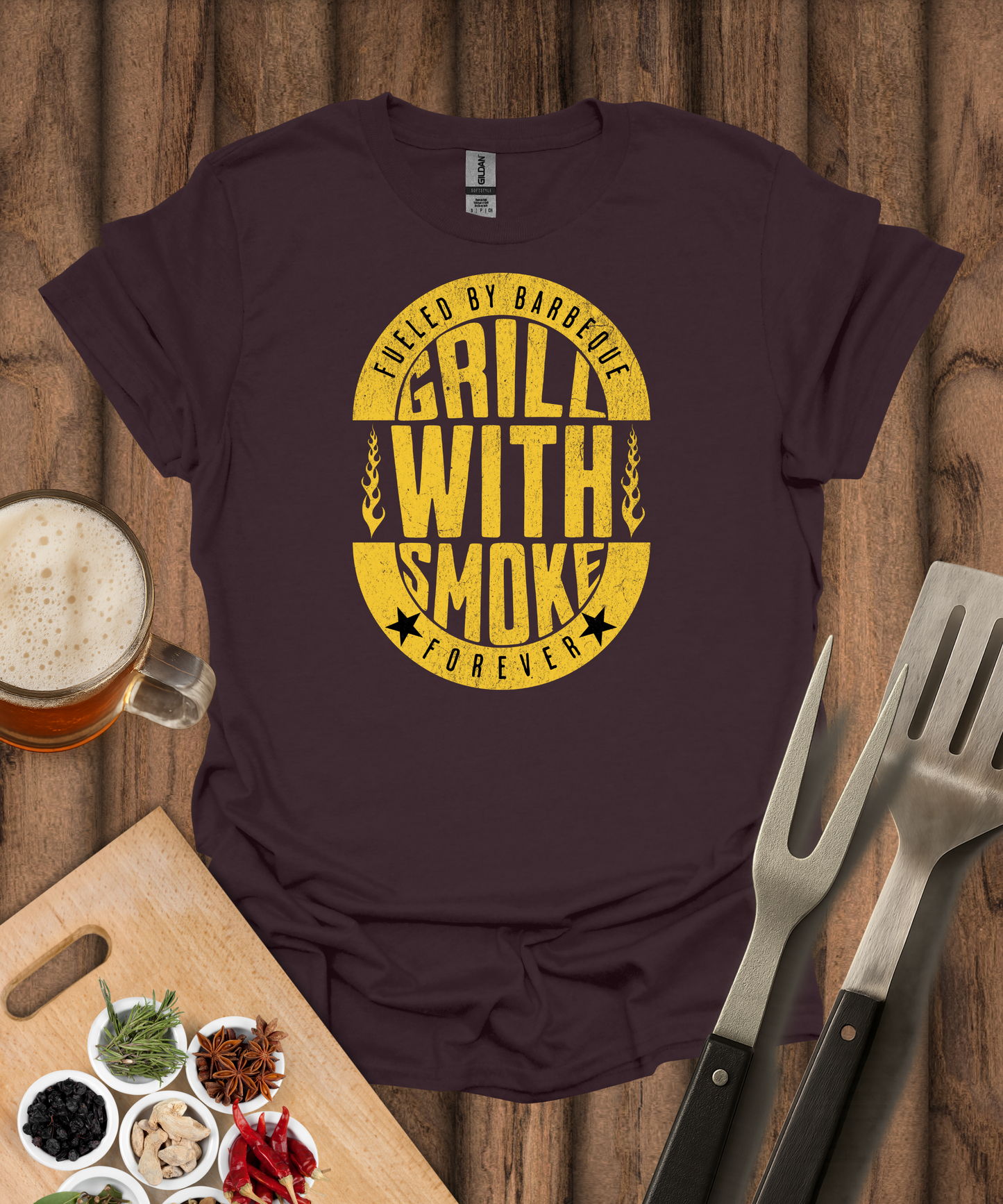 Grill With Smoke Forever T-Shirt
