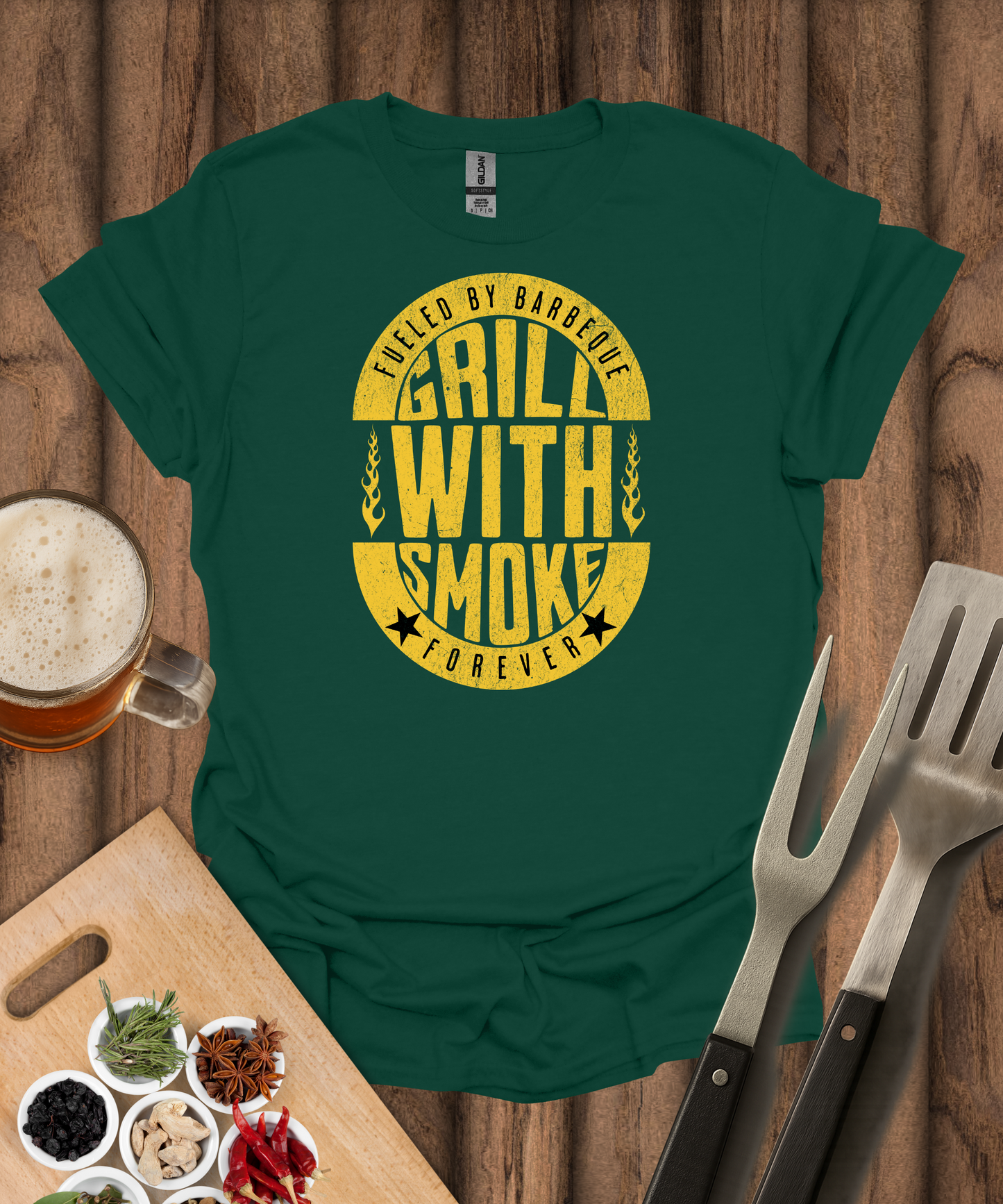 Grill With Smoke Forever T-Shirt