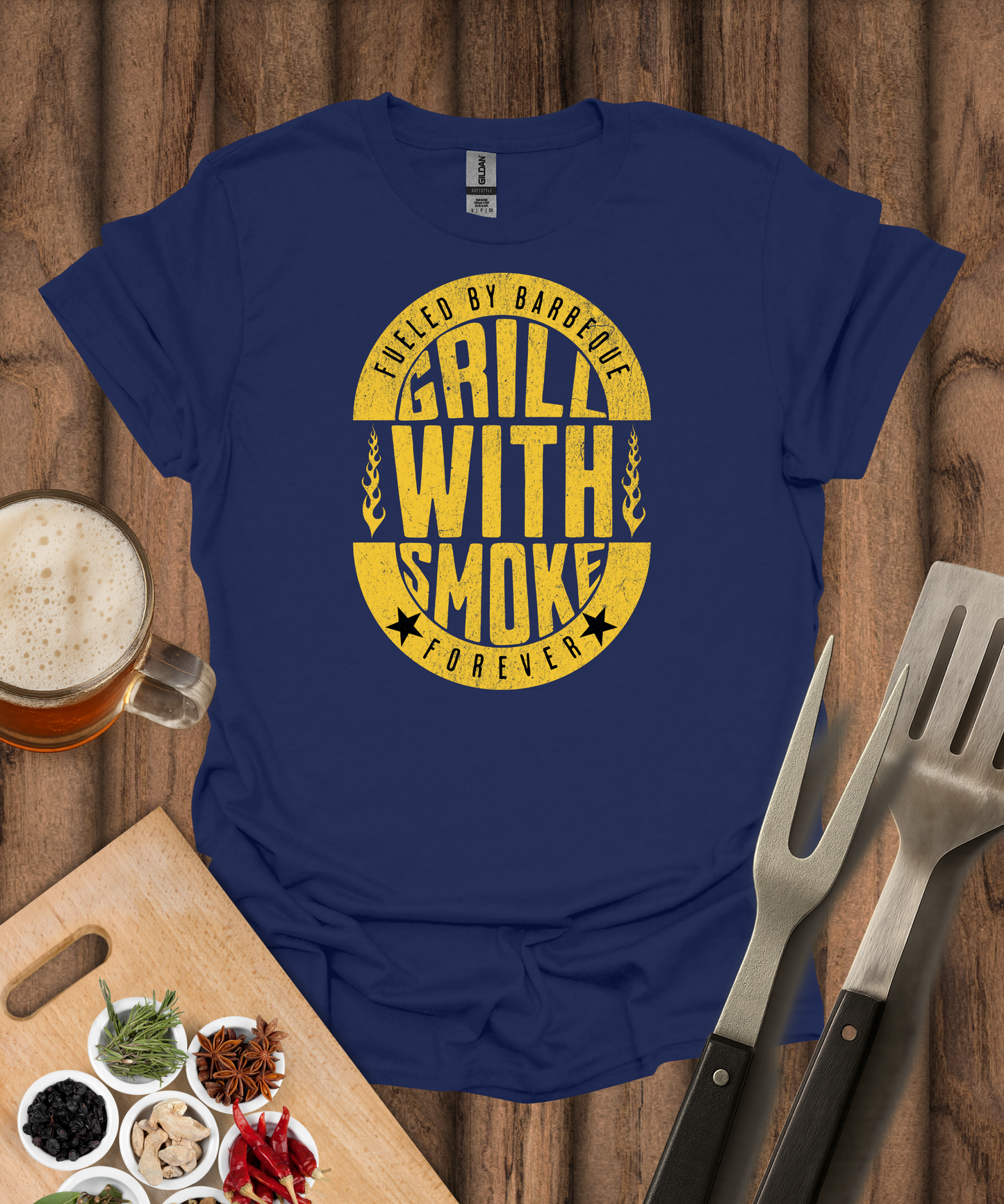 Grill With Smoke Forever T-Shirt