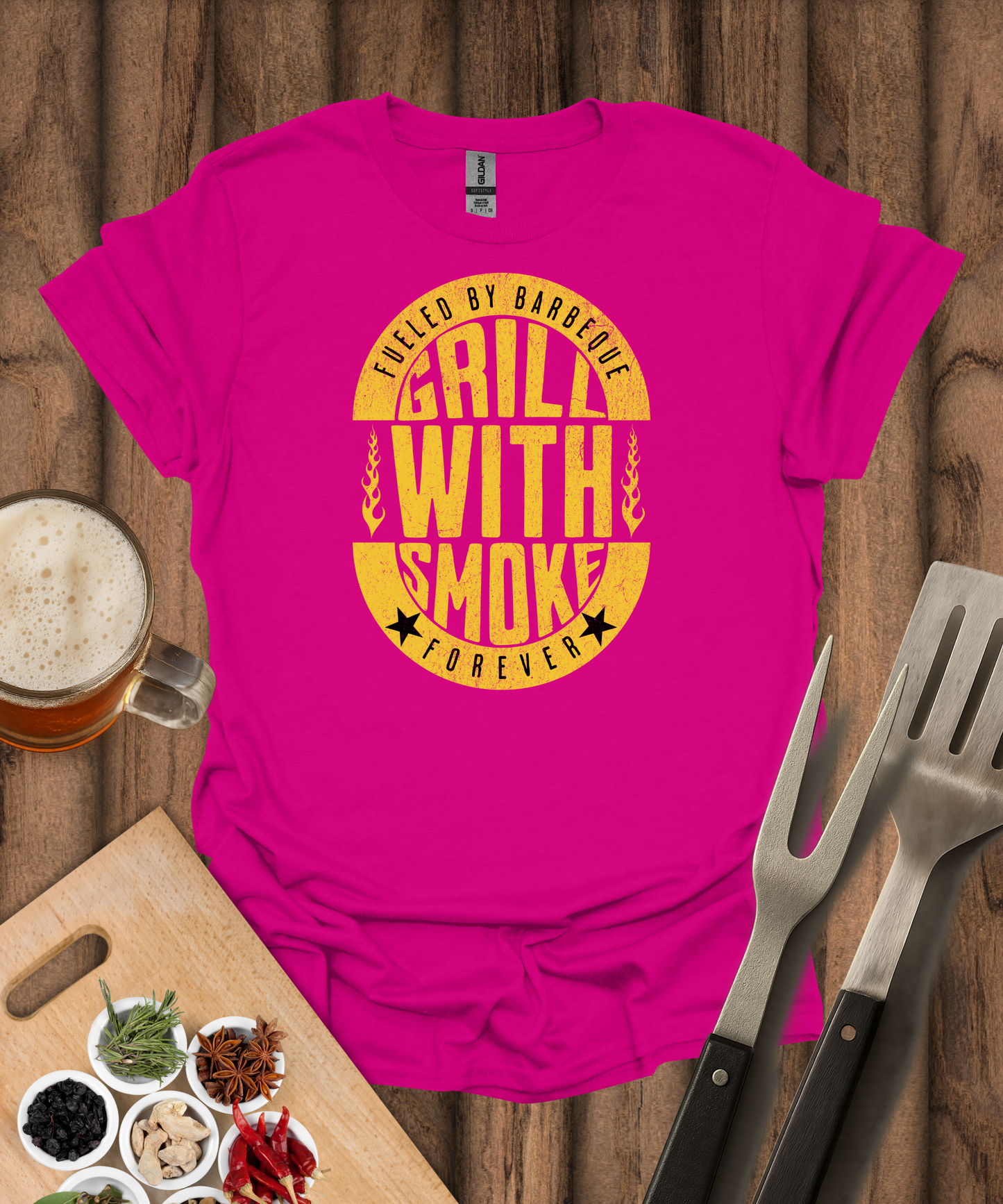 Grill With Smoke Forever T-Shirt