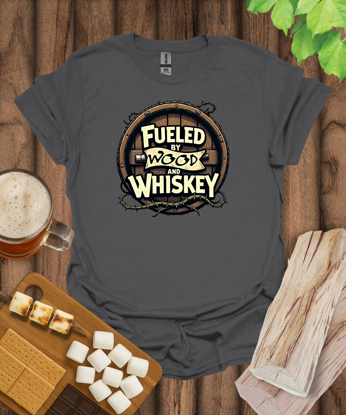 Fueled by Wood and Whiskey T-Shirt