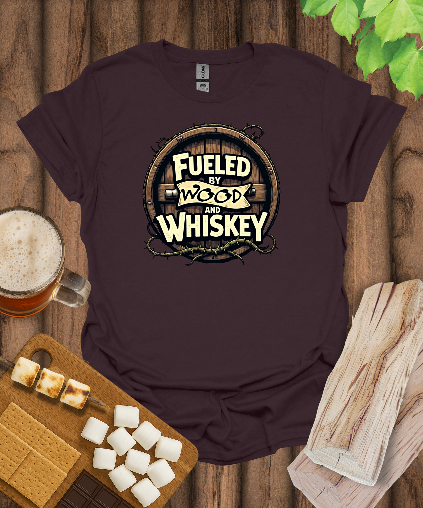 Fueled by Wood and Whiskey T-Shirt