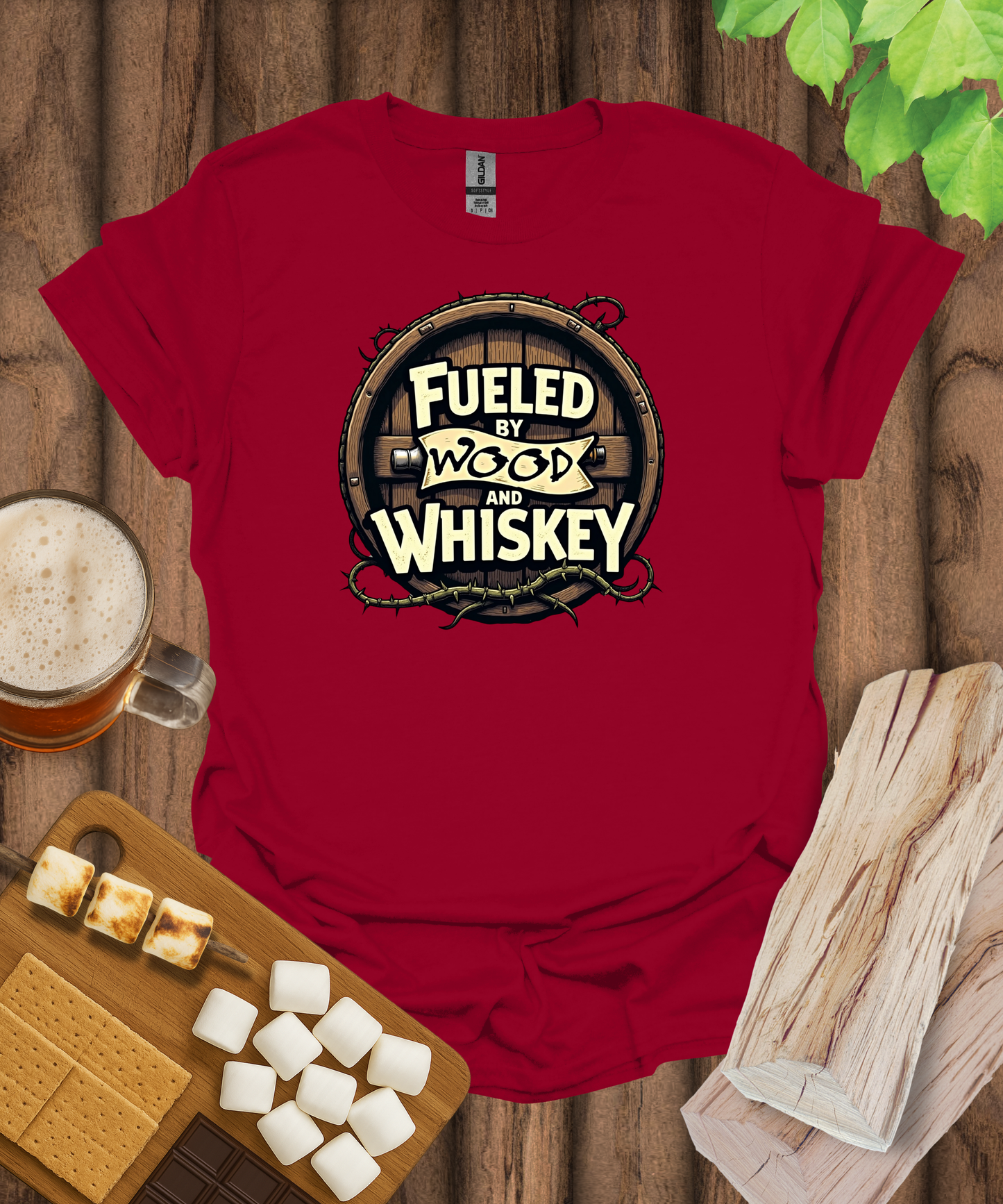 Fueled by Wood and Whiskey T-Shirt
