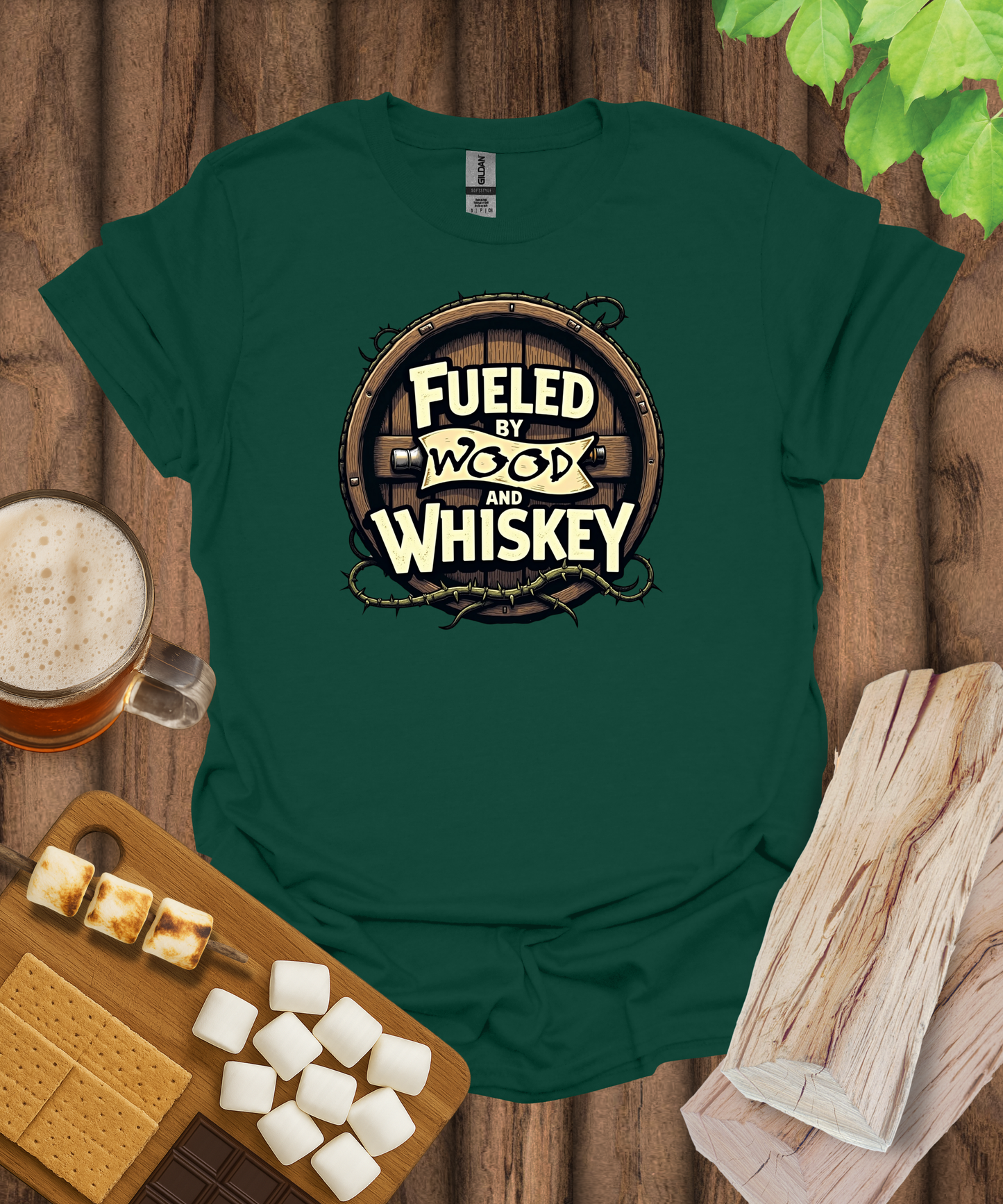 Fueled by Wood and Whiskey T-Shirt