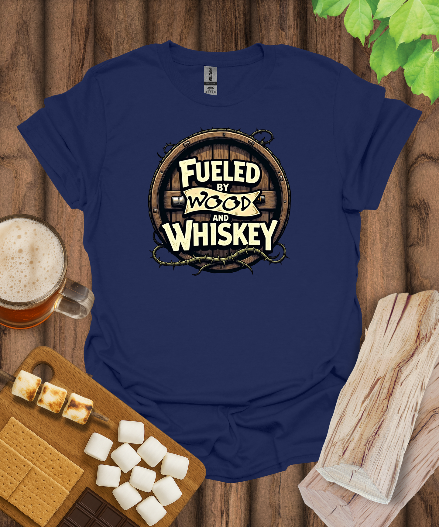 Fueled by Wood and Whiskey T-Shirt