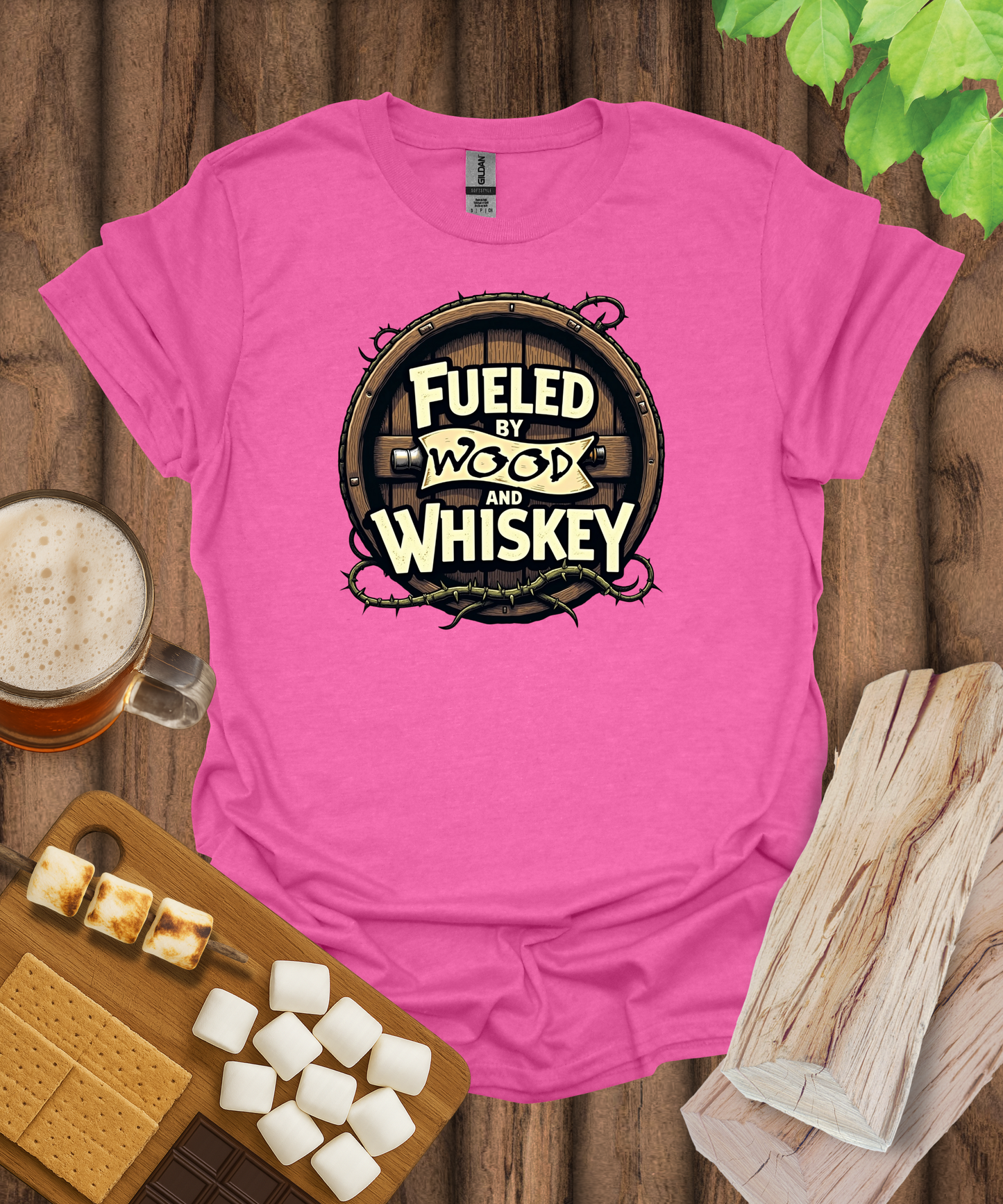 Fueled by Wood and Whiskey T-Shirt