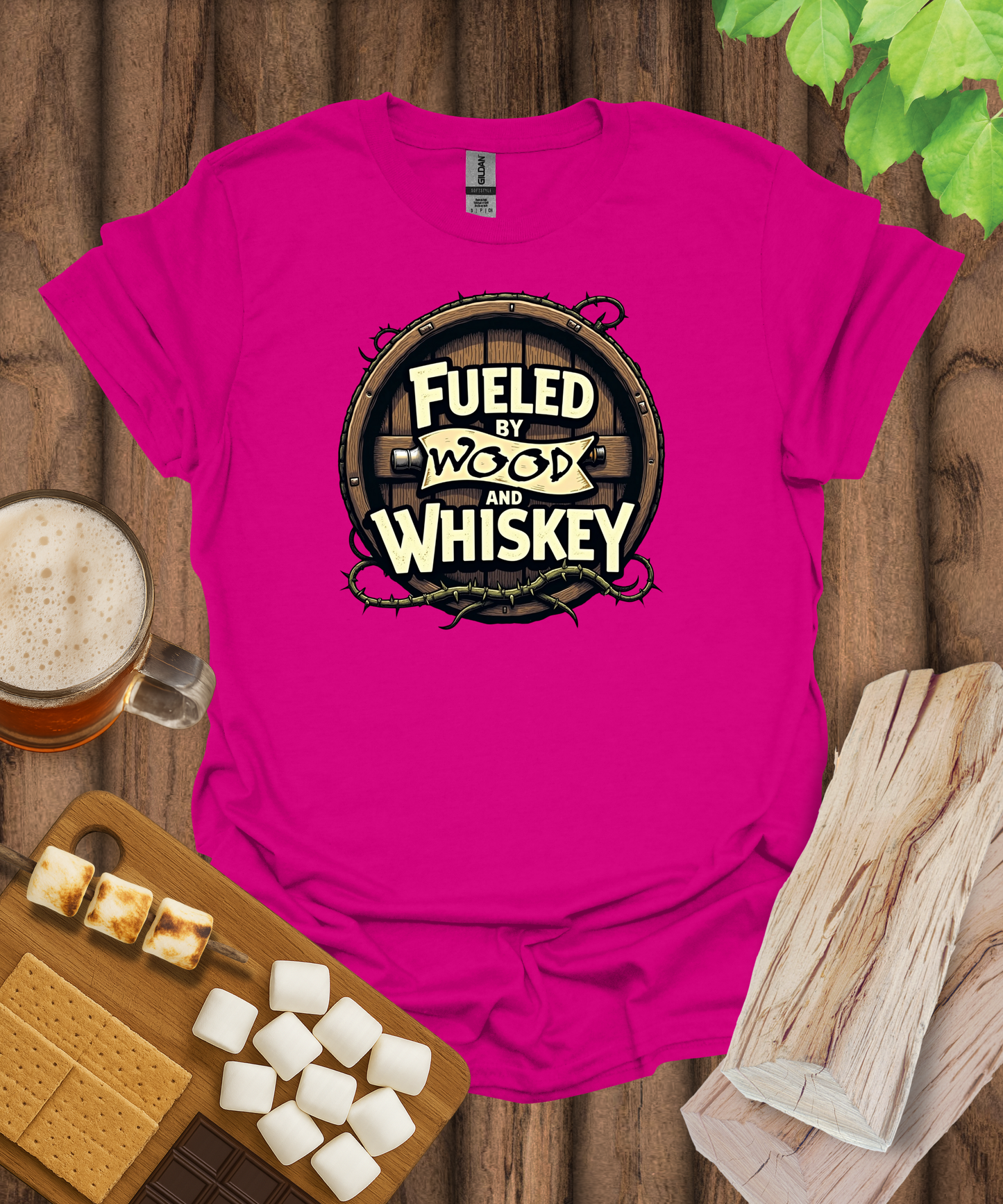 Fueled by Wood and Whiskey T-Shirt