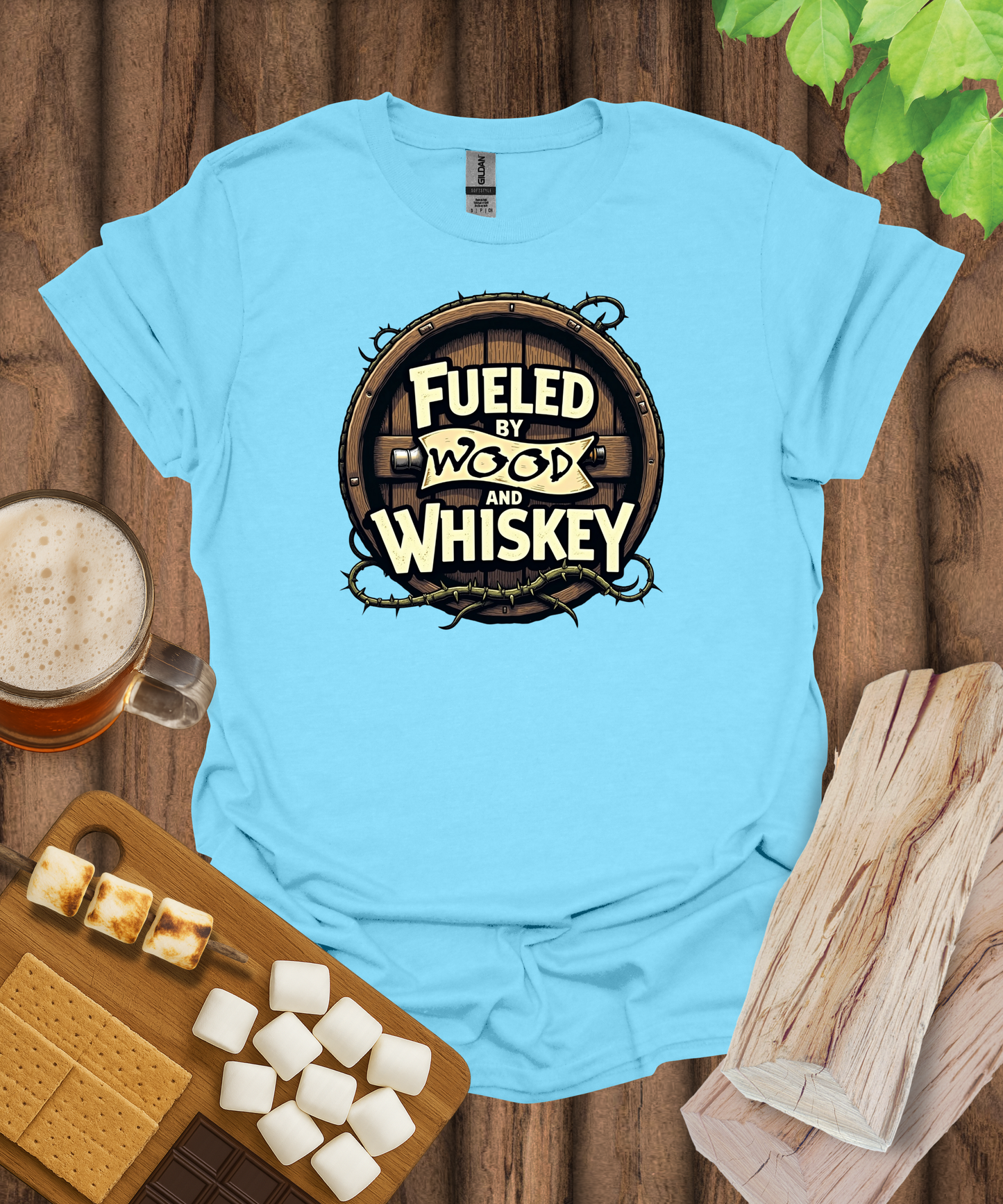 Fueled by Wood and Whiskey T-Shirt
