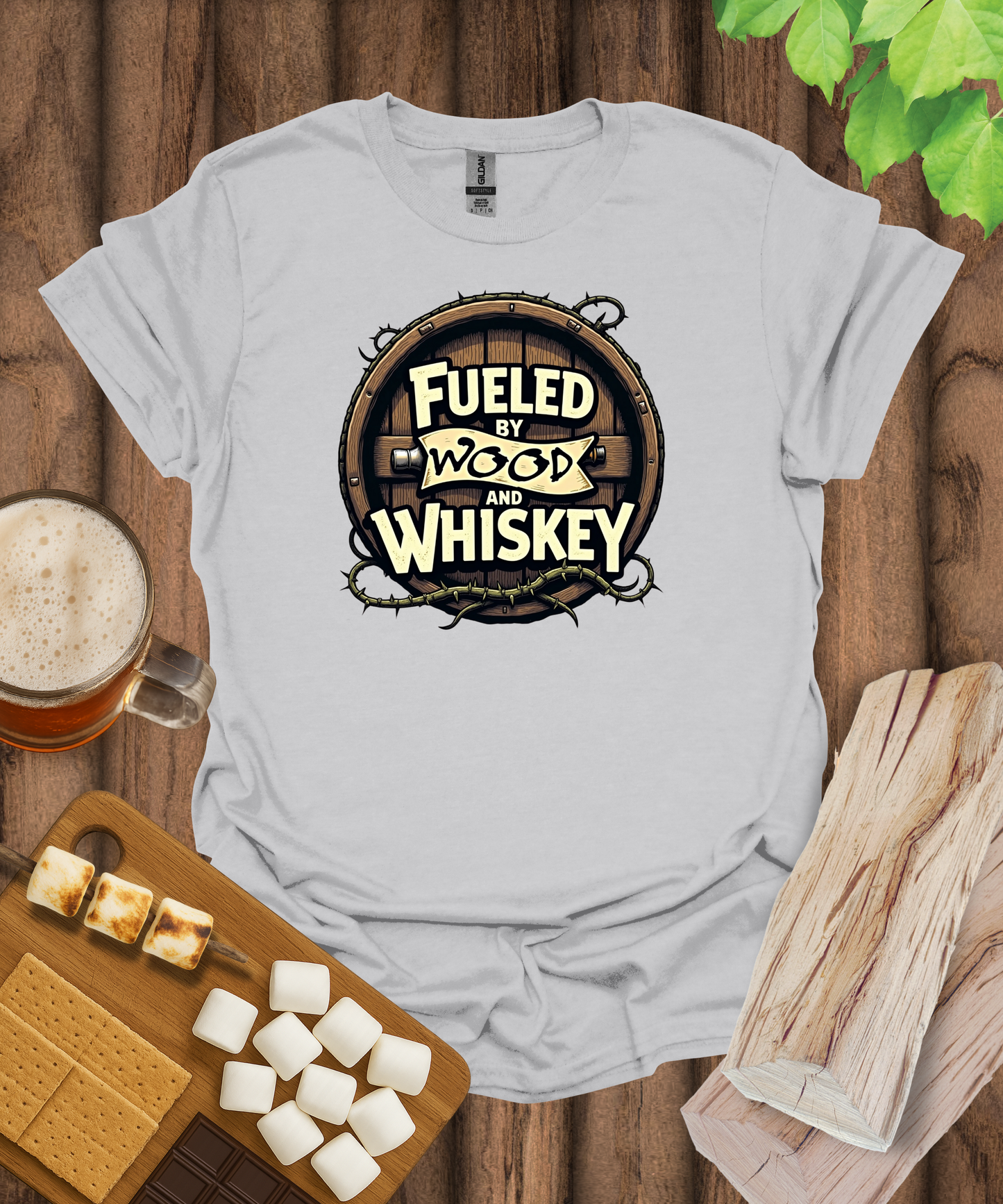 Fueled by Wood and Whiskey T-Shirt
