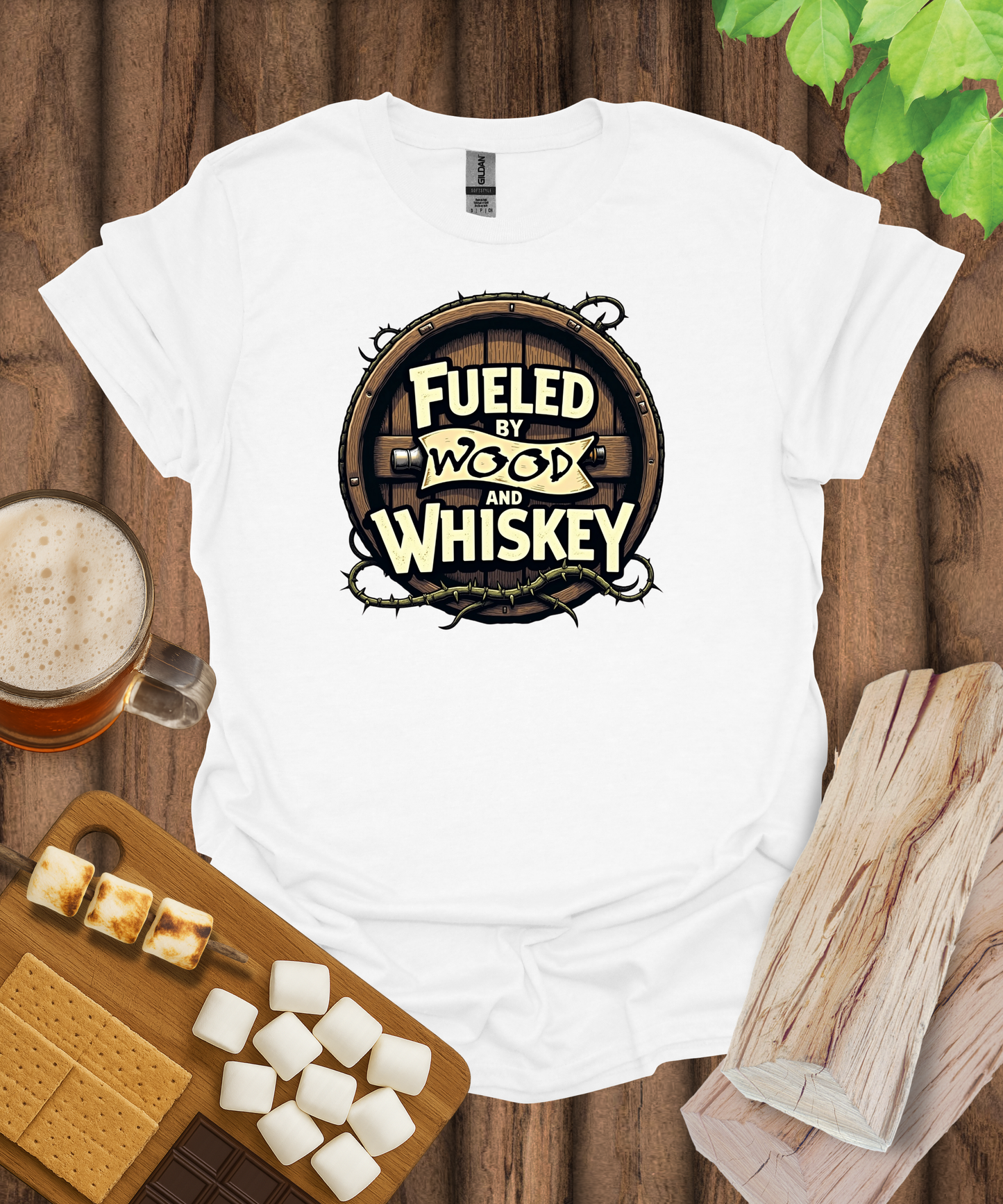 Fueled by Wood and Whiskey T-Shirt