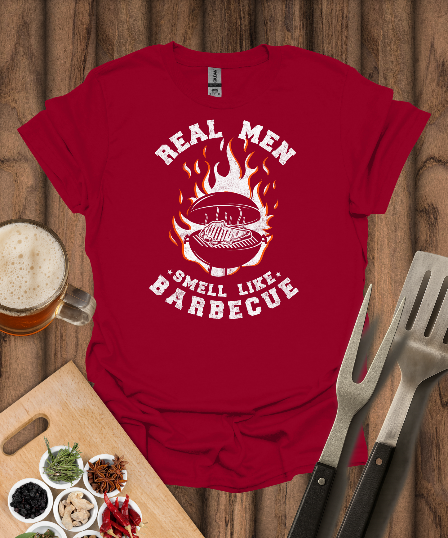 Real Men Smell Like BBQ 2 T-Shirt