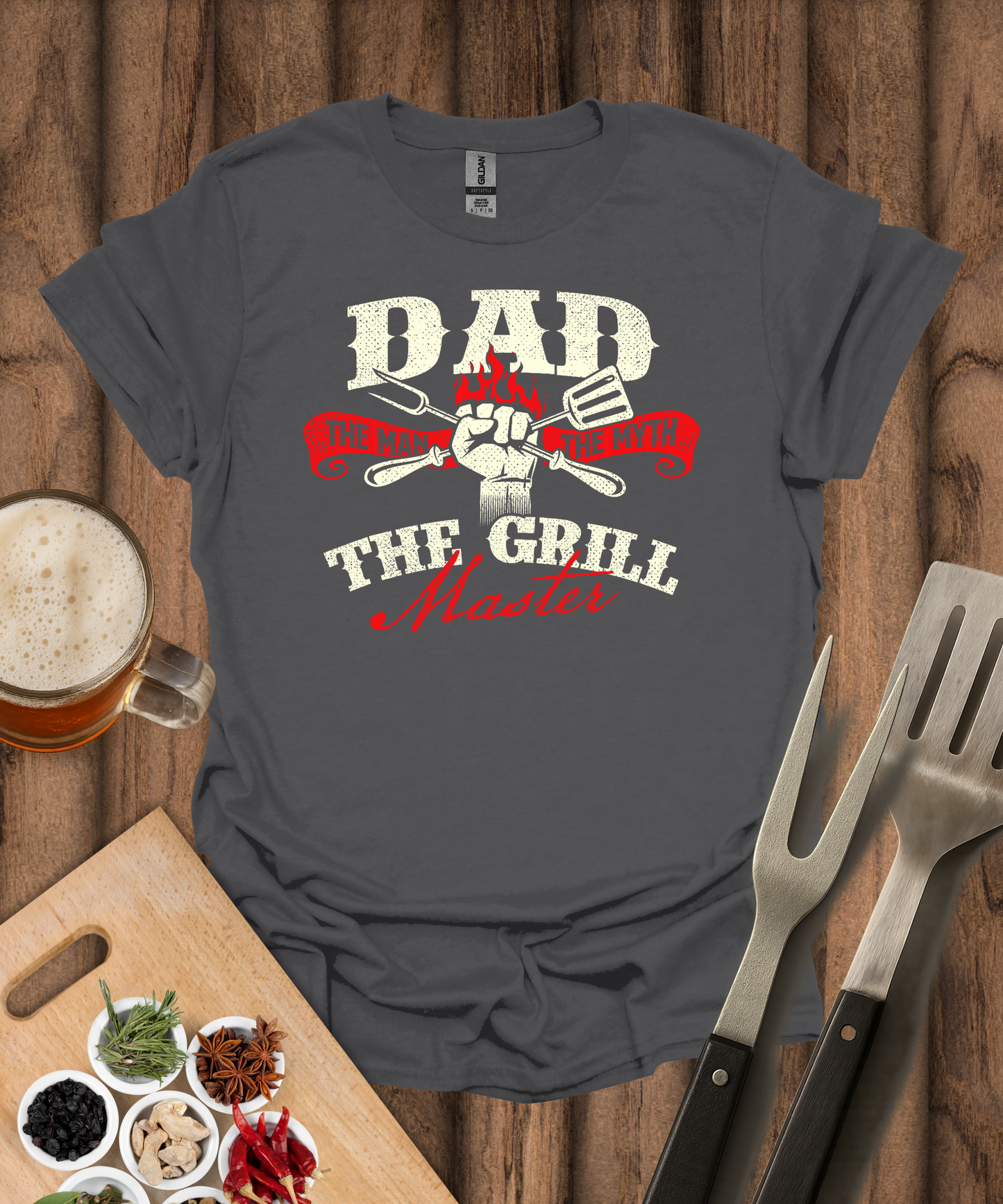 Dad The Man The Myth The Grill Master T-Shirt