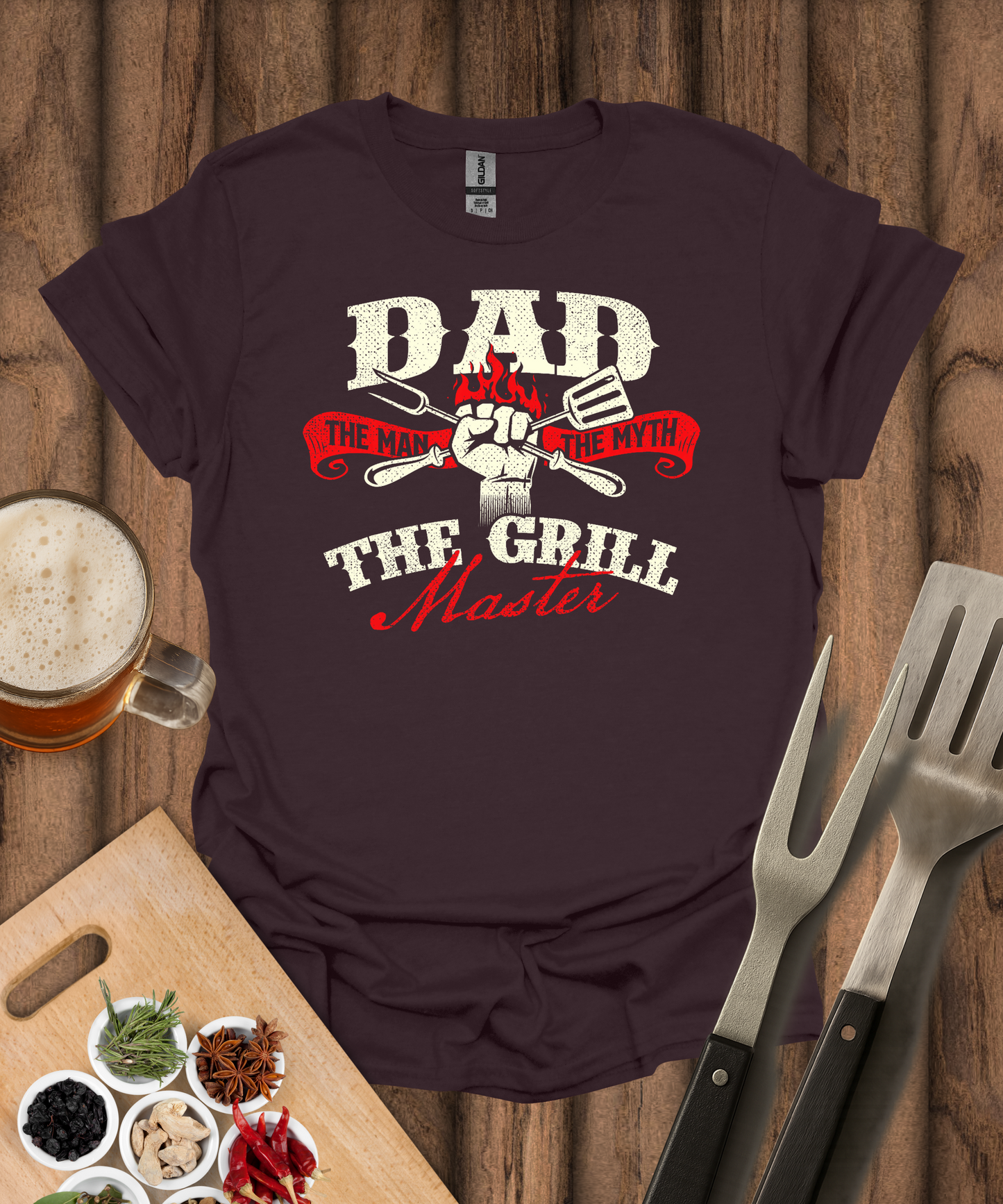 Dad The Man The Myth The Grill Master T-Shirt