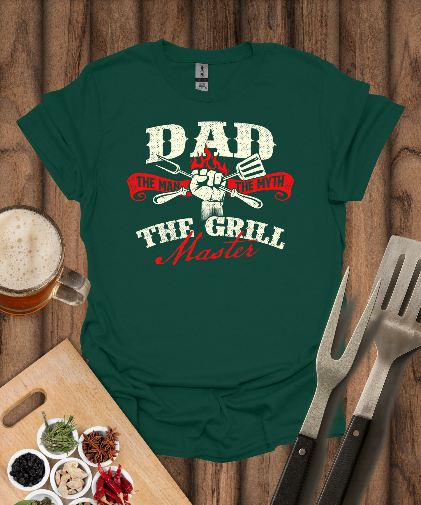 Dad The Man The Myth The Grill Master T-Shirt