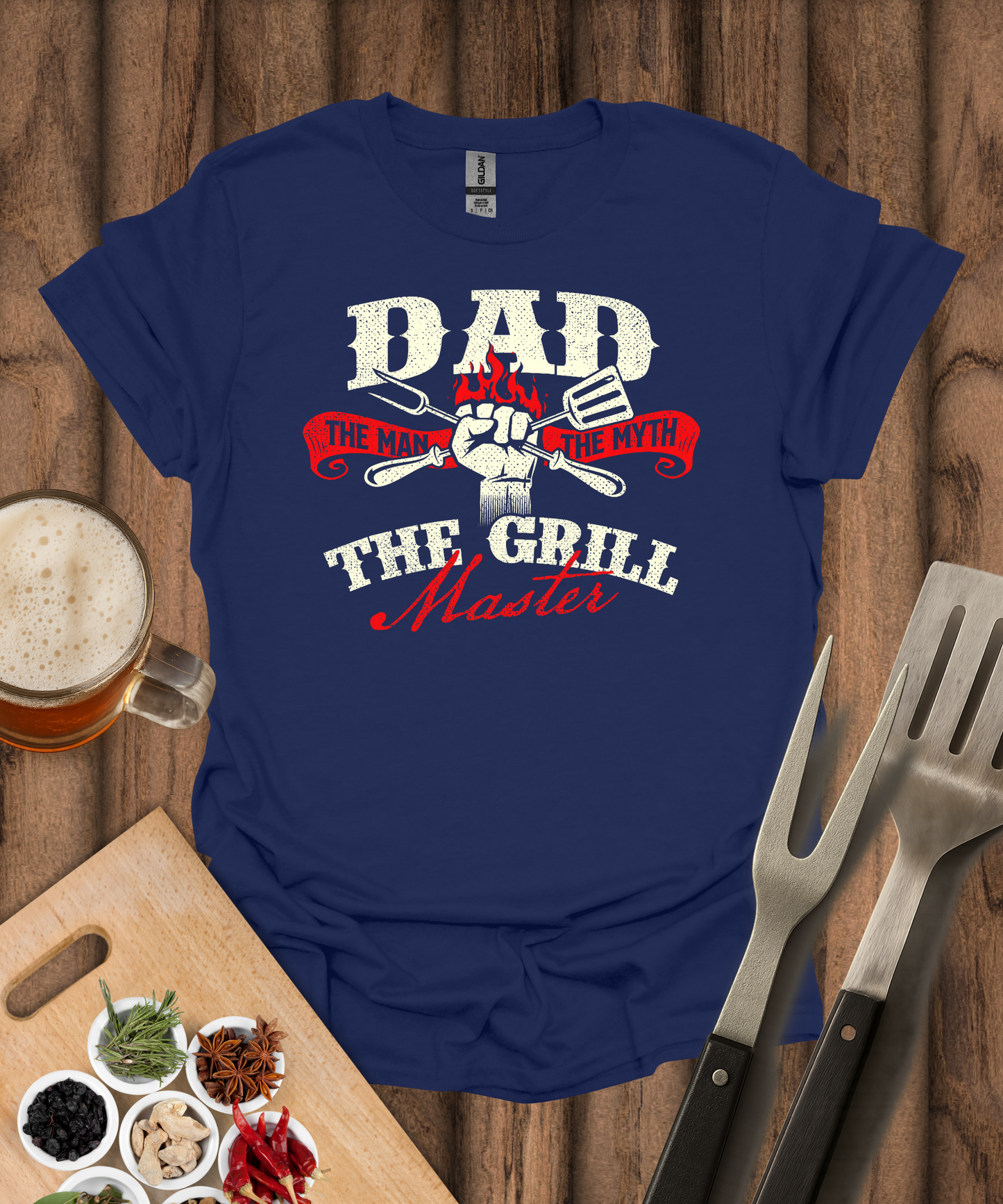 Dad The Man The Myth The Grill Master T-Shirt