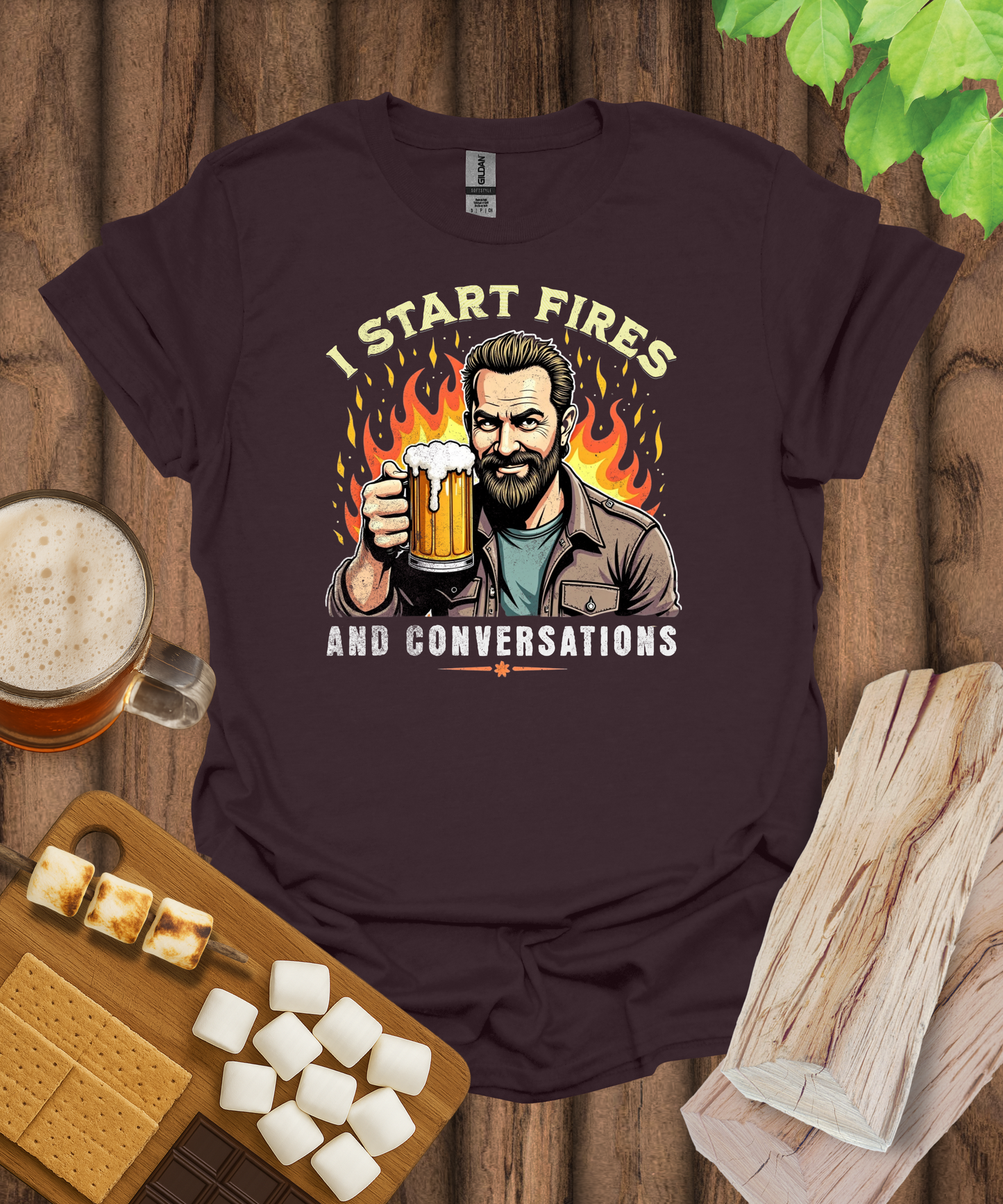 I Start Fires and Conversations T-Shirt