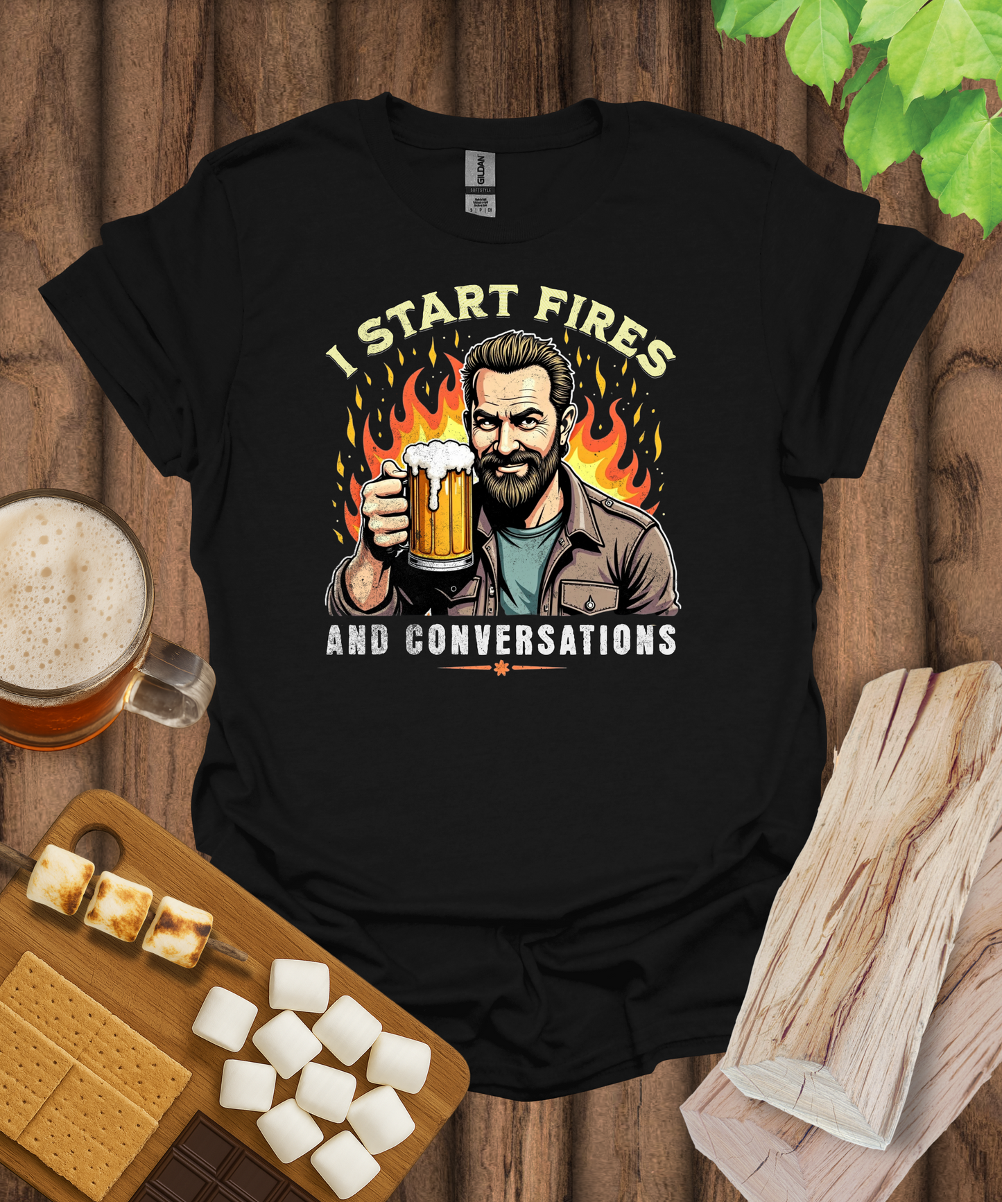 I Start Fires and Conversations T-Shirt
