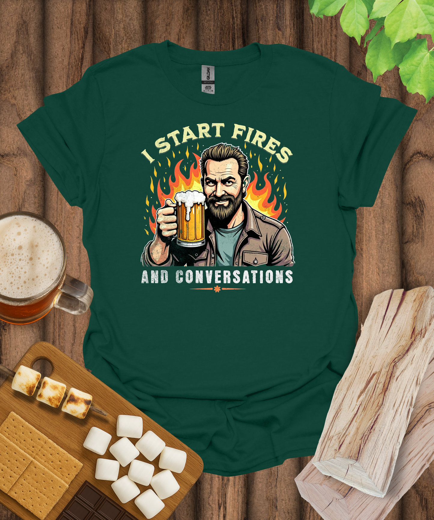 I Start Fires and Conversations T-Shirt