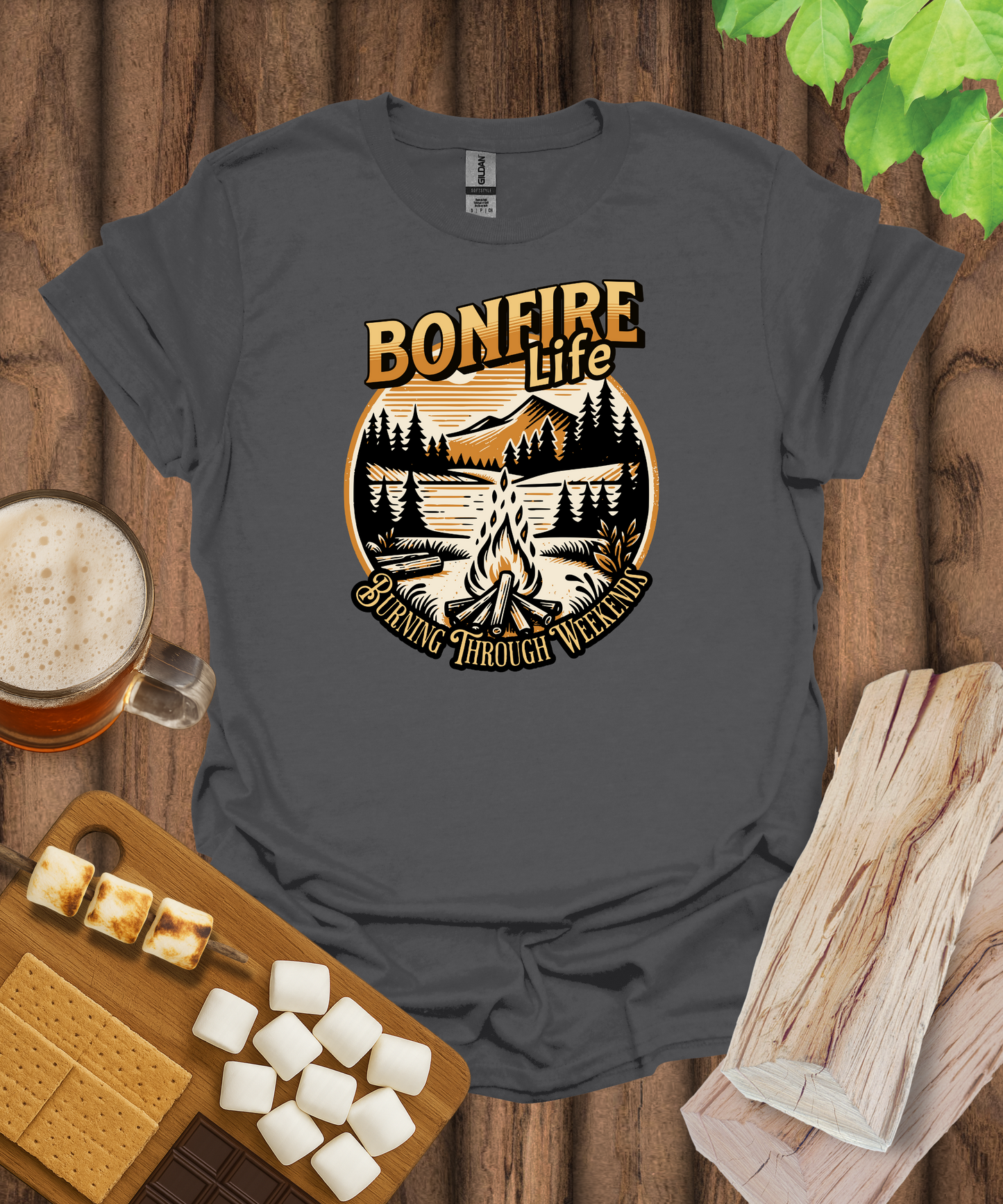 Bonfire Life Burning Through Weekends T-Shirt