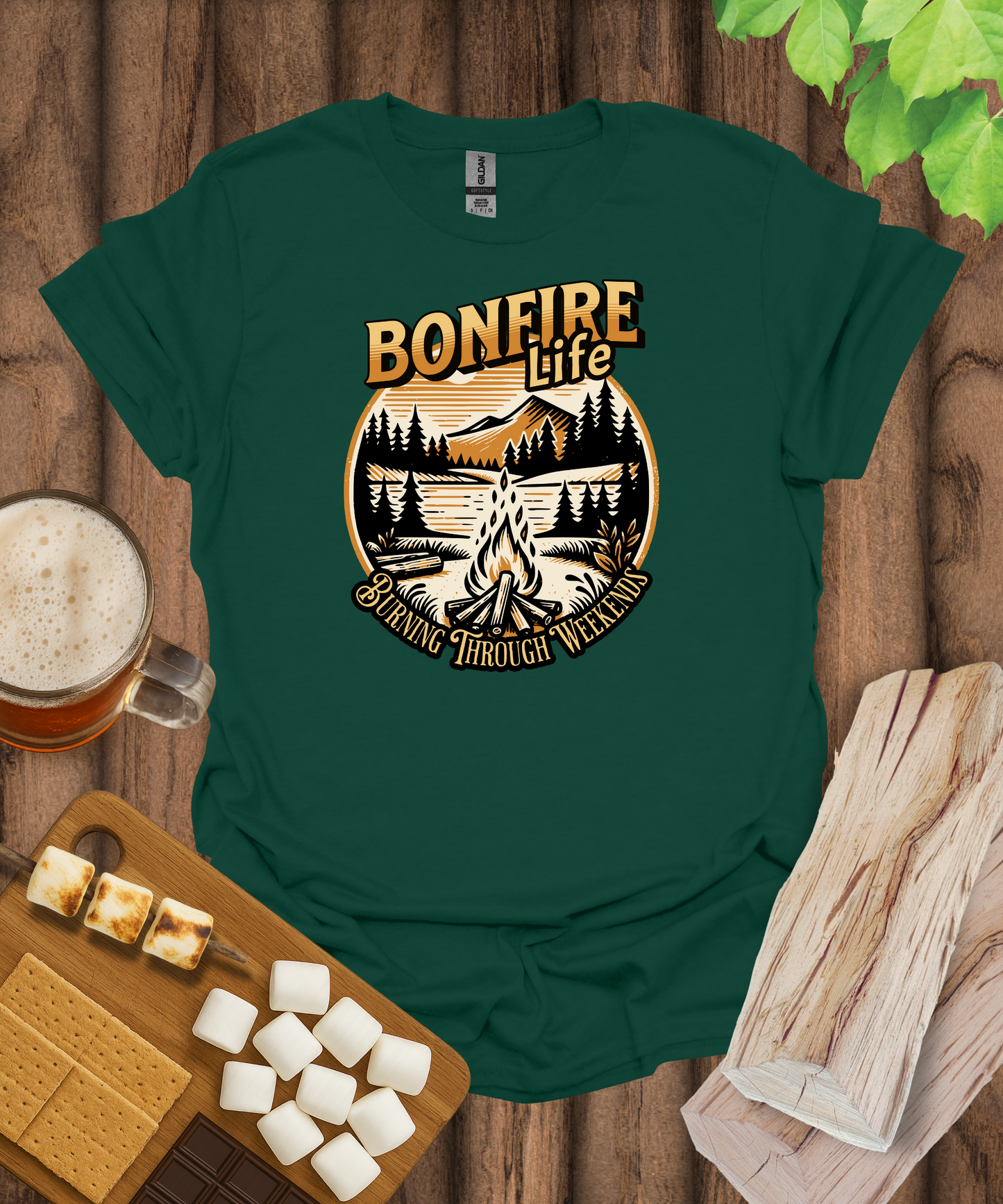 Bonfire Life Burning Through Weekends T-Shirt