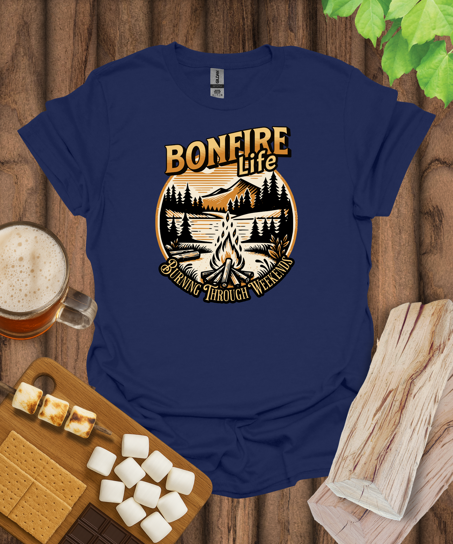 Bonfire Life Burning Through Weekends T-Shirt