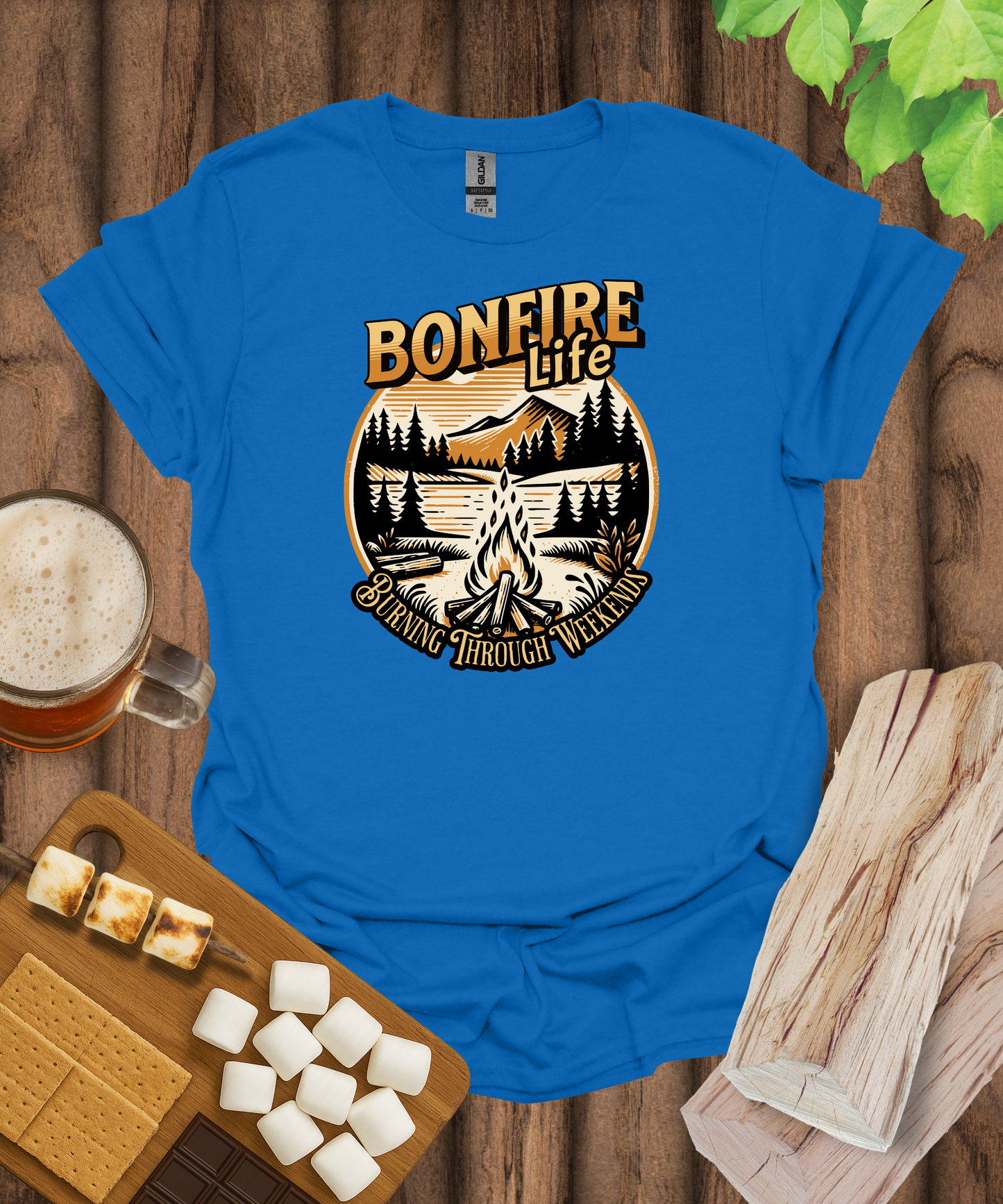 Bonfire Life Burning Through Weekends T-Shirt
