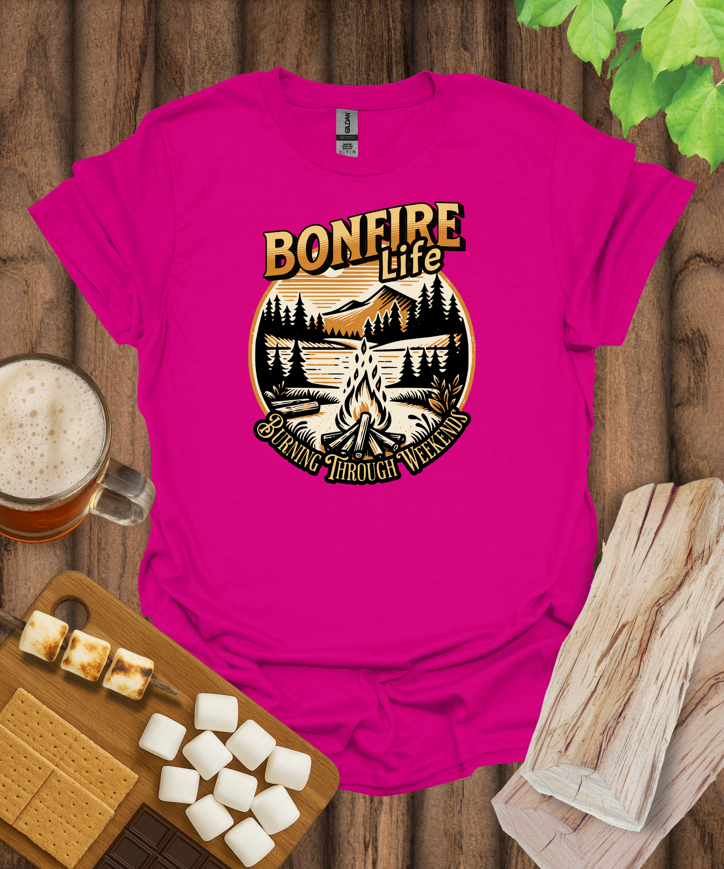 Bonfire Life Burning Through Weekends T-Shirt
