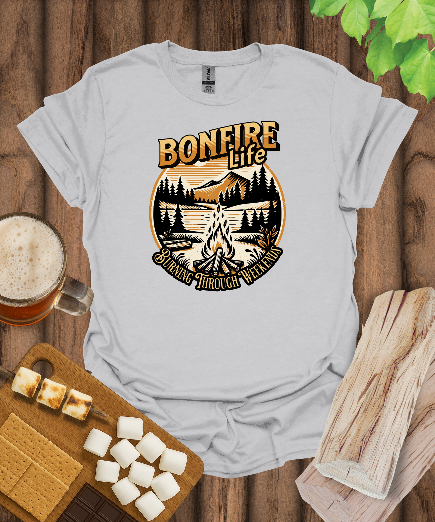 Bonfire Life Burning Through Weekends T-Shirt