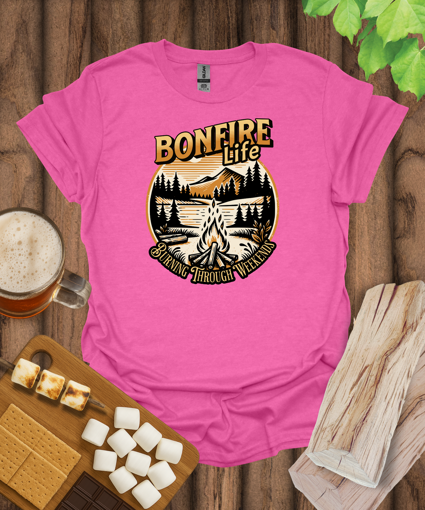 Bonfire Life Burning Through Weekends T-Shirt