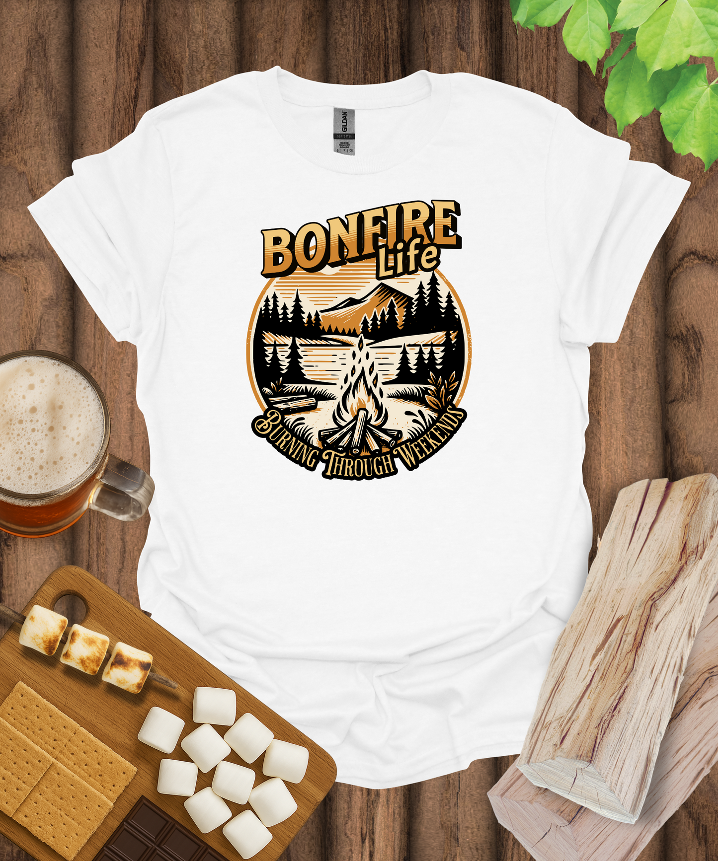 Bonfire Life Burning Through Weekends T-Shirt
