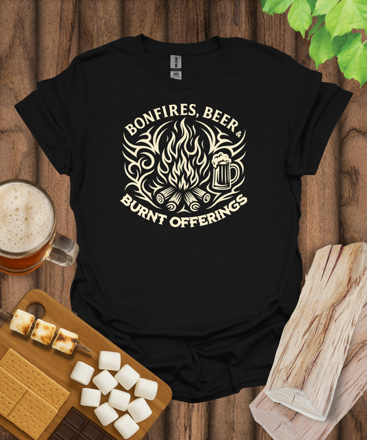 Bonfires, Beer & Burnt Offerings T-Shirt