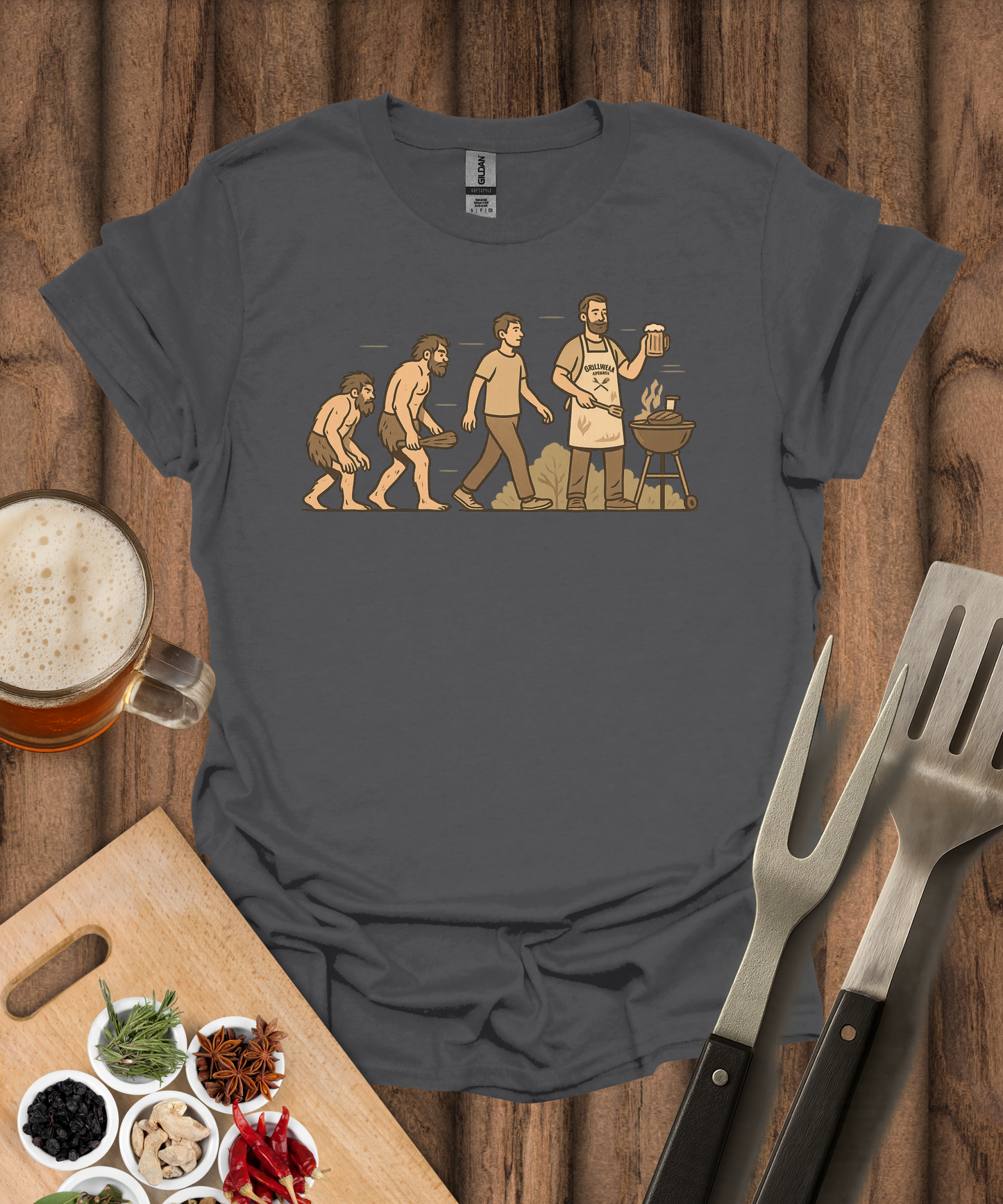 Evolution of the Grill Master T-Shirt