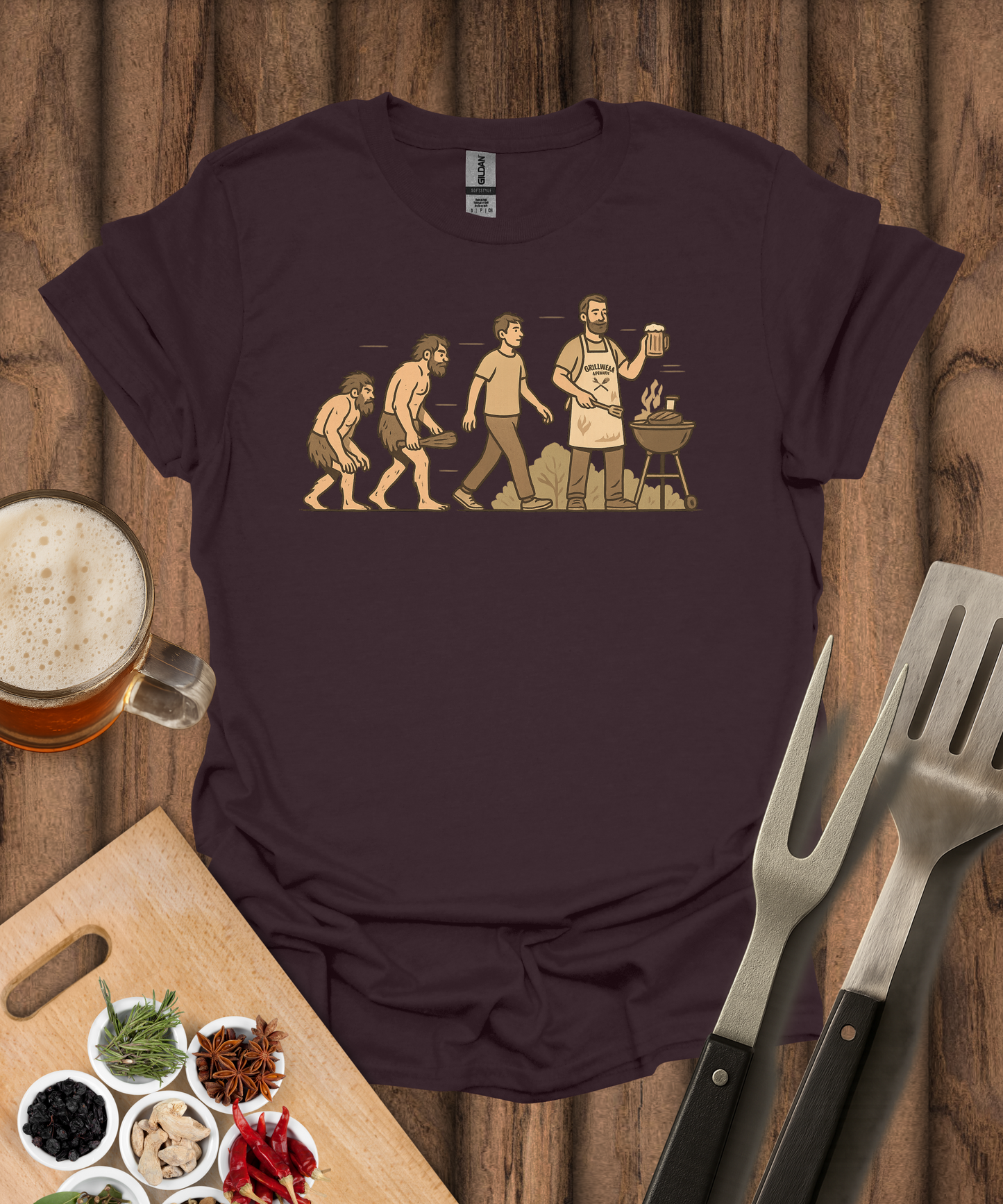Evolution of the Grill Master T-Shirt