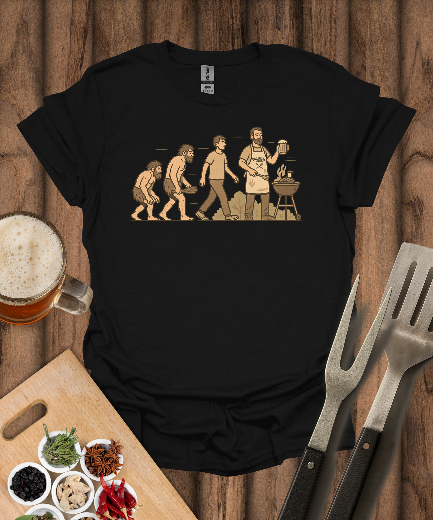 Evolution of the Grill Master T-Shirt
