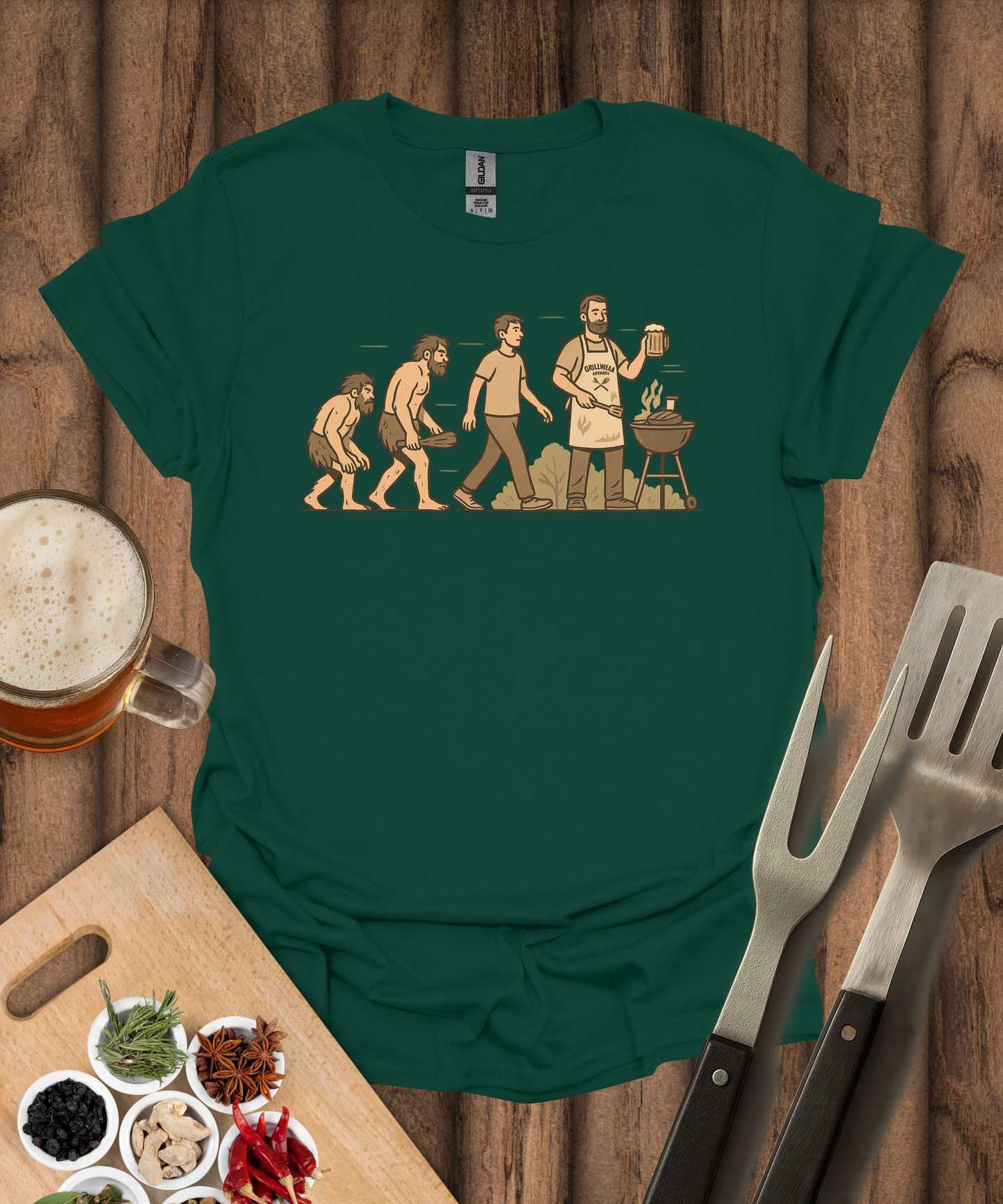 Evolution of the Grill Master T-Shirt