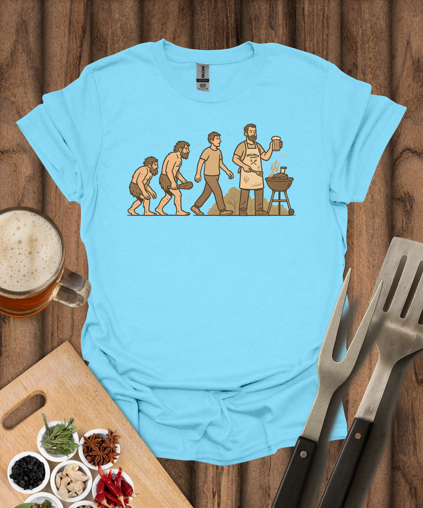 Evolution of the Grill Master T-Shirt