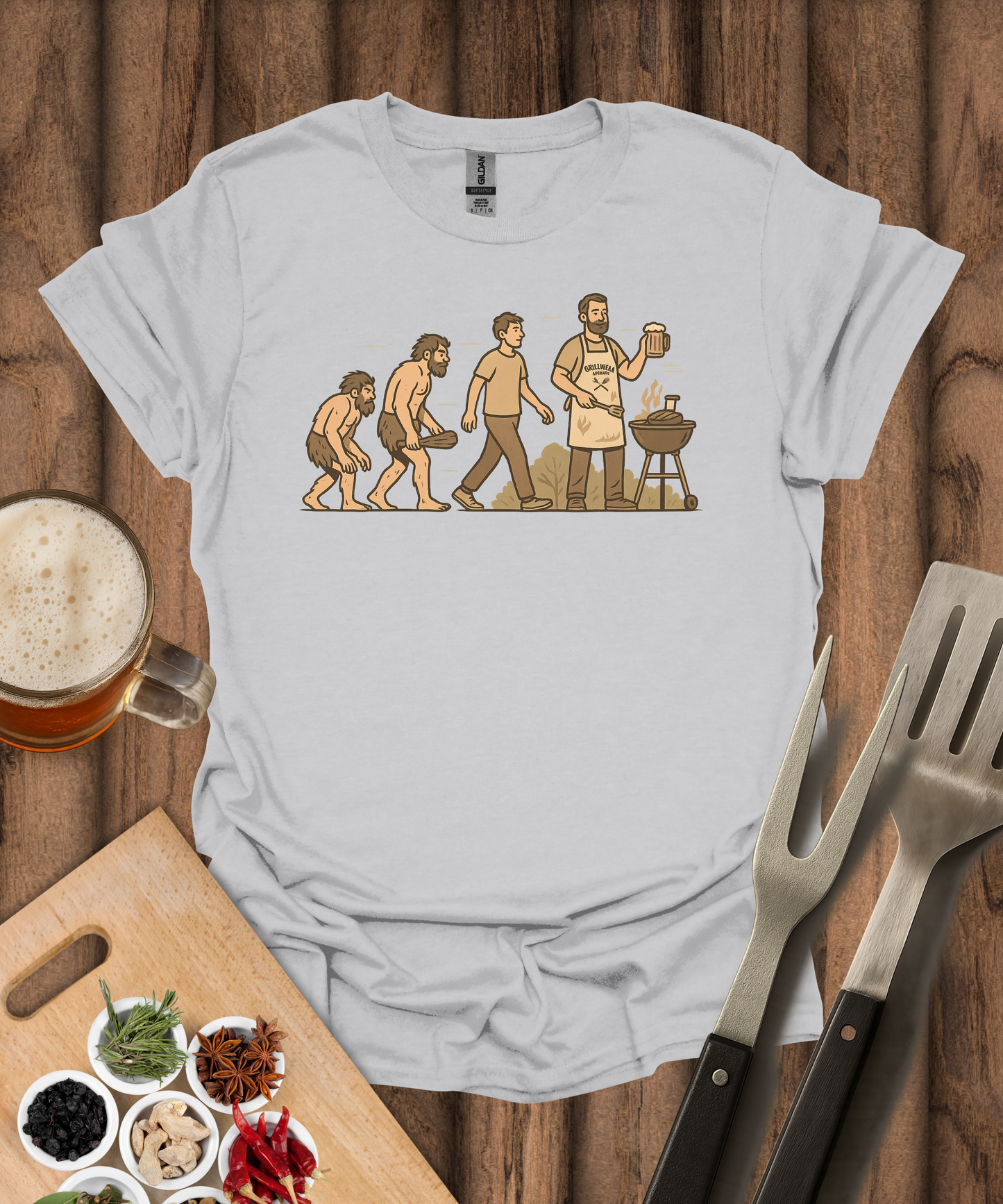 Evolution of the Grill Master T-Shirt