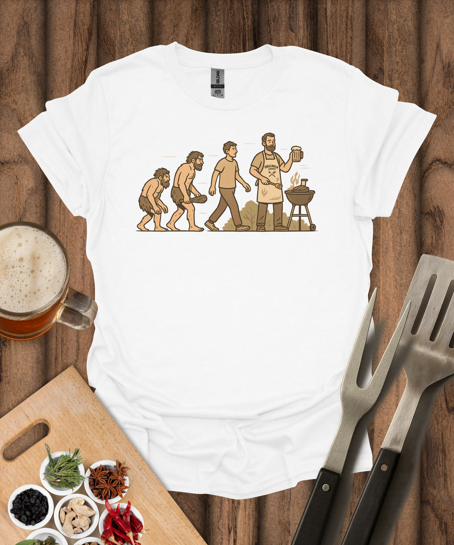 Evolution of the Grill Master T-Shirt