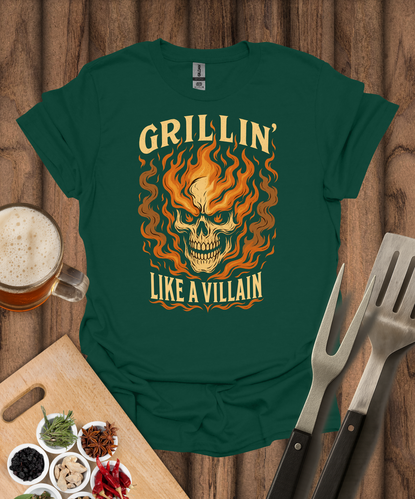 Grillin' Like a Villain T-Shirt