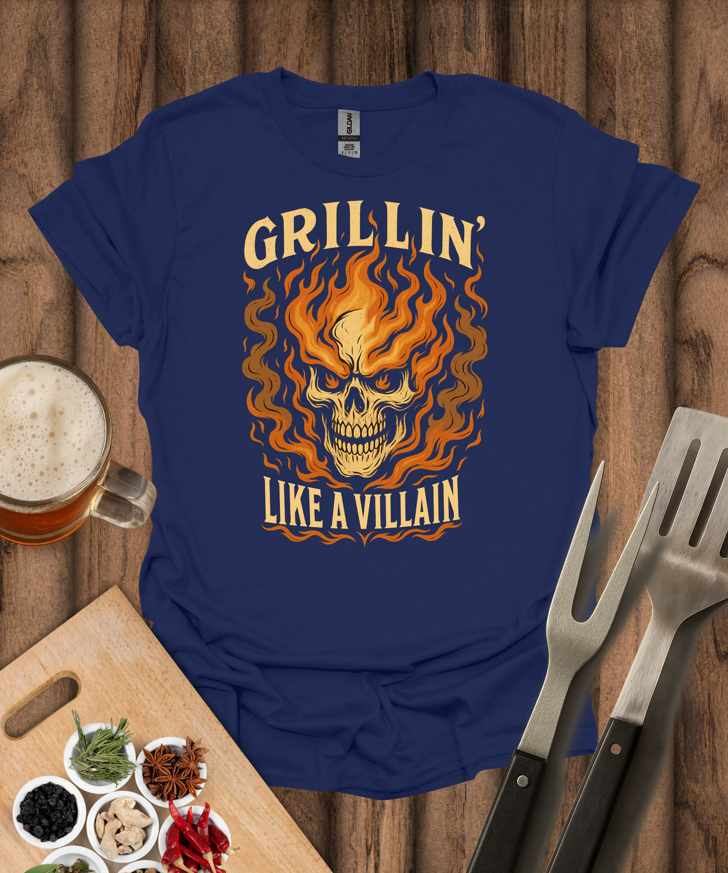 Grillin' Like a Villain T-Shirt