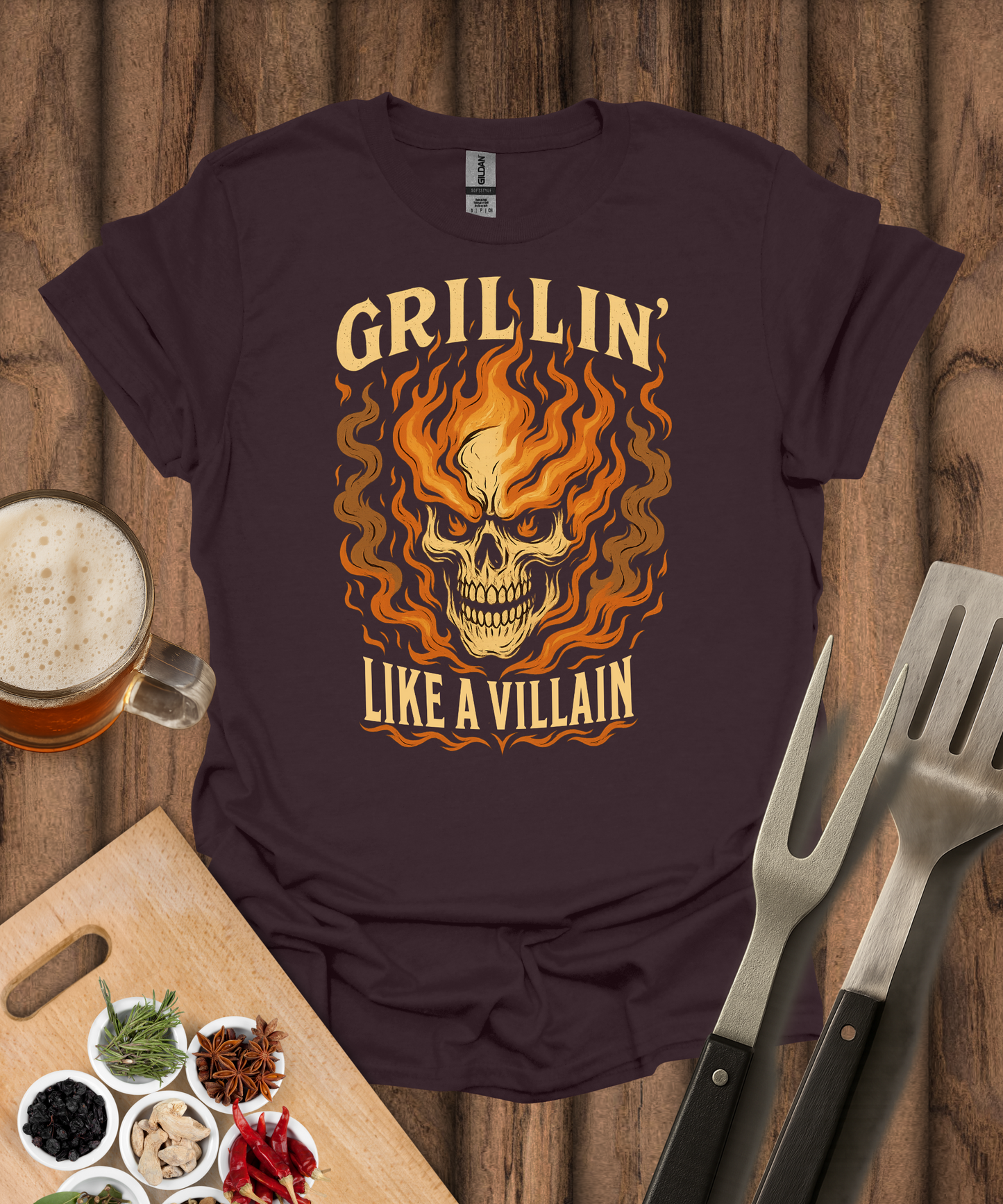 Grillin' Like a Villain T-Shirt